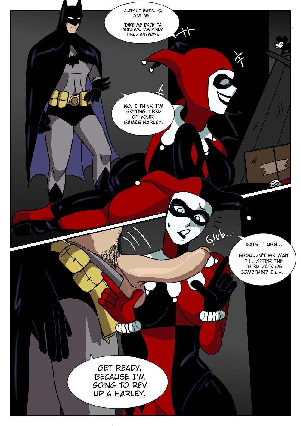 Batman and Harley Quinn porn comic picture 2