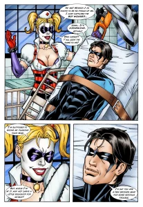 Batman and Nightwing discipline Harley Quinn porn comic picture 1