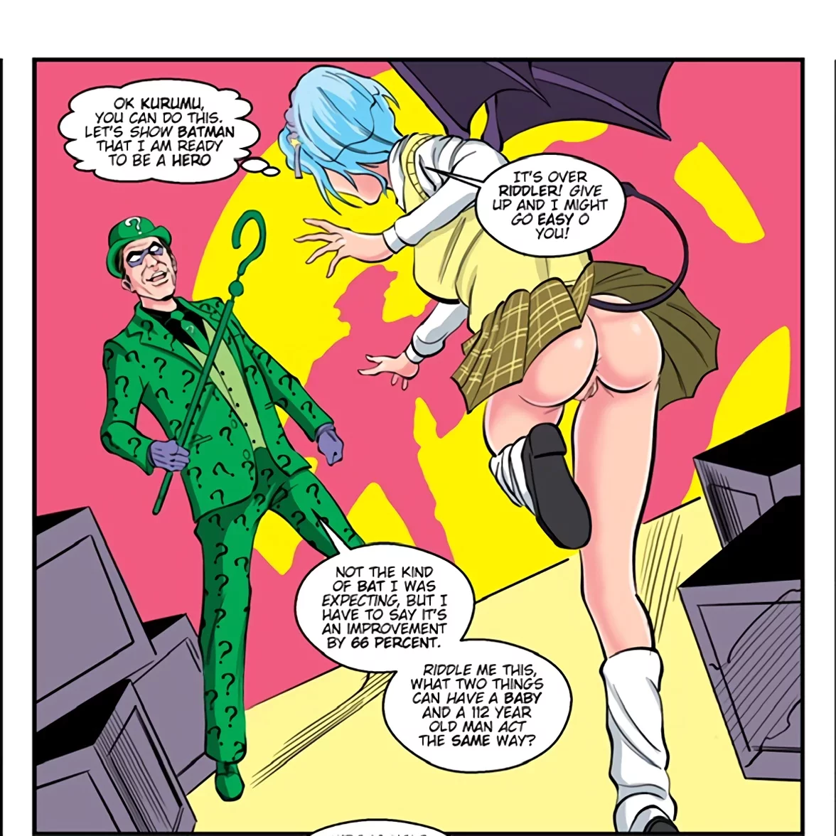 Batman: Hi Diddle Riddle porn comic picture 2