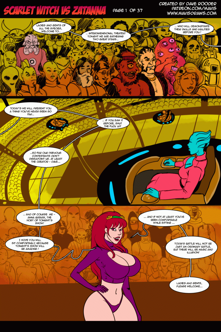 Battle of Supes: Scarlet Witch vs Zatanna porn comic picture 1