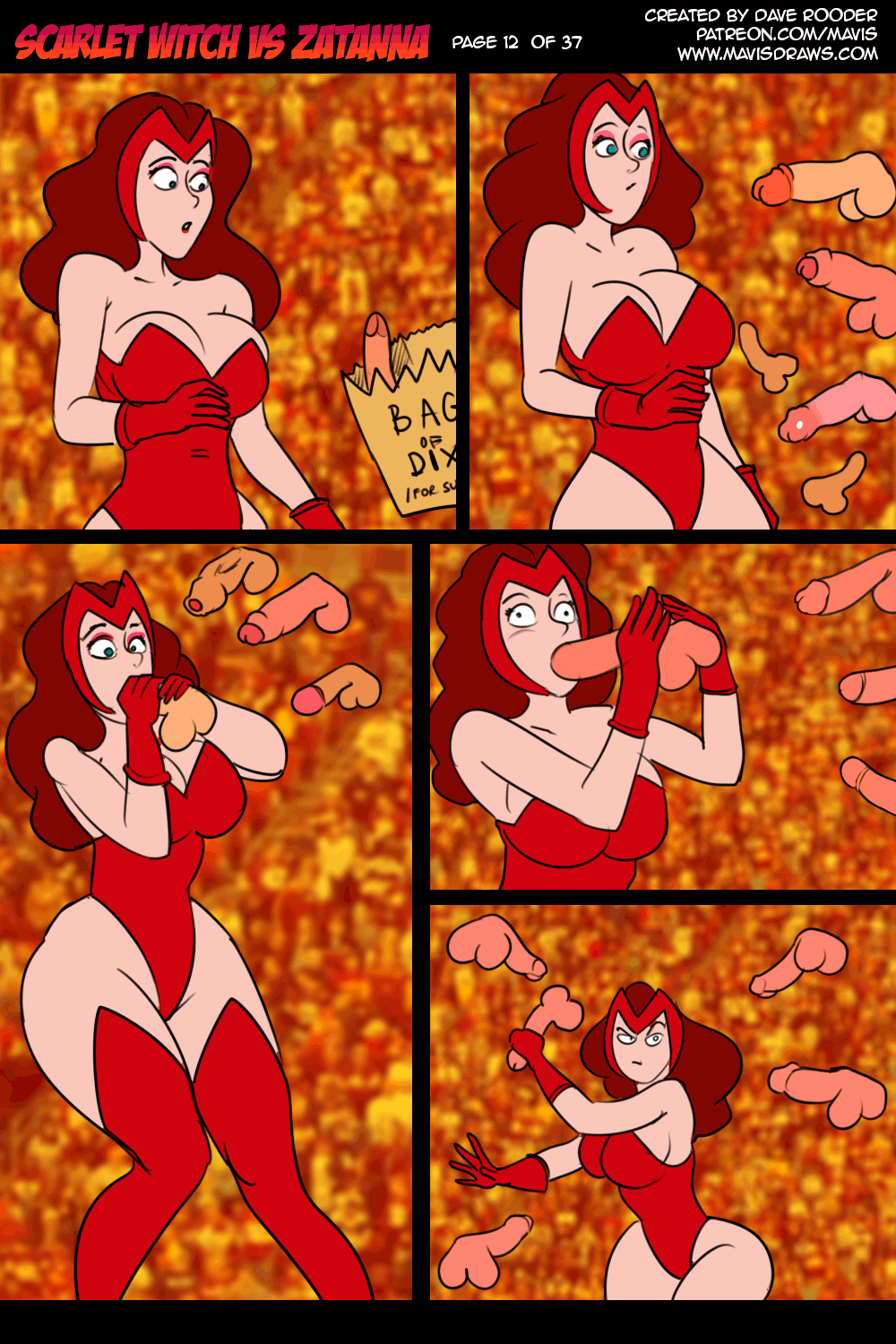 Battle of Supes: Scarlet Witch vs Zatanna porn comic picture 12