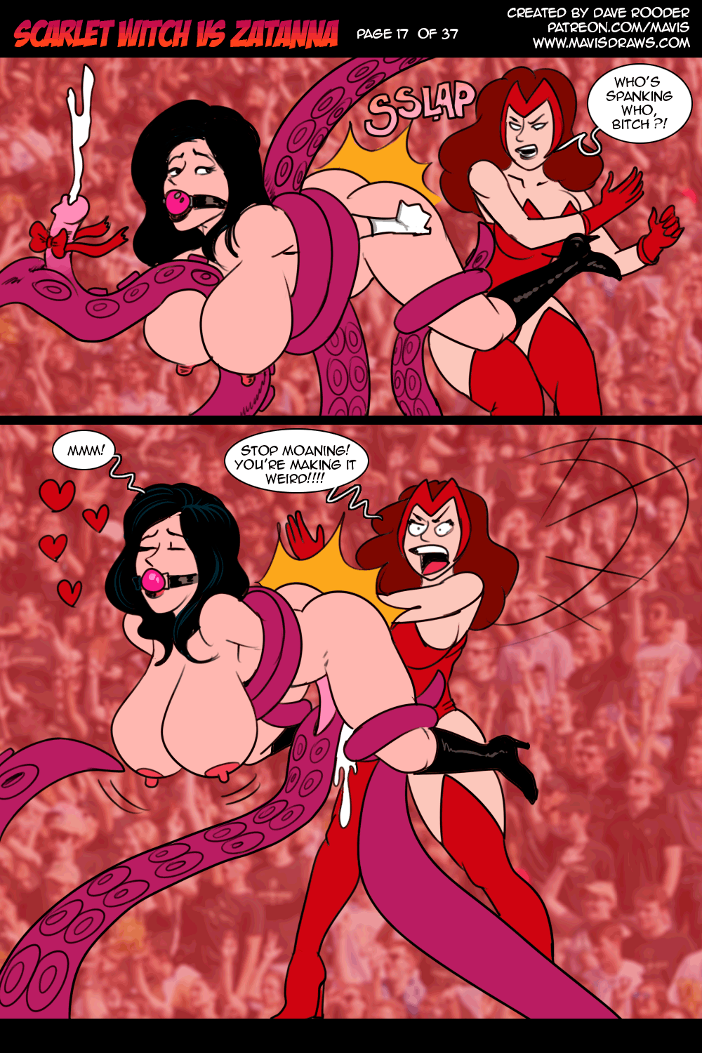 Battle of Supes: Scarlet Witch vs Zatanna porn comic picture 17