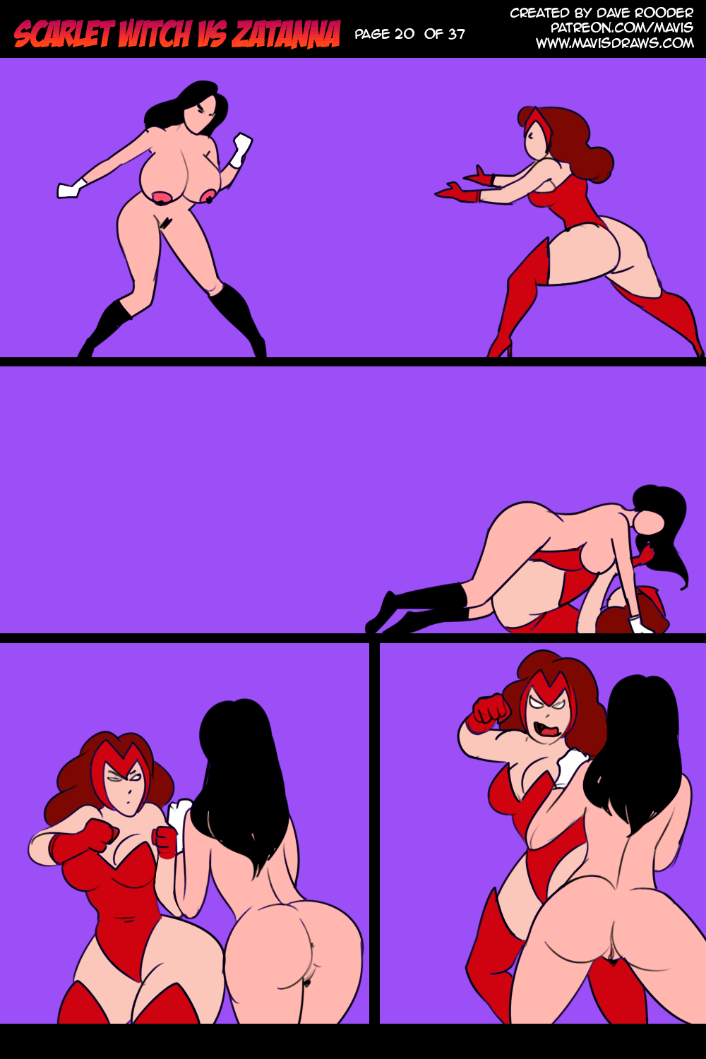 Battle of Supes: Scarlet Witch vs Zatanna porn comic picture 20