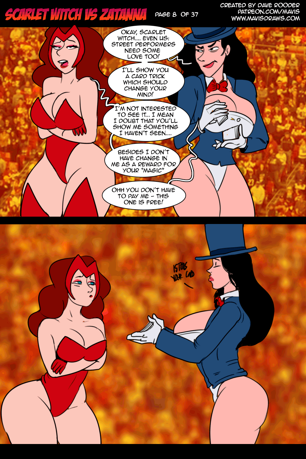 Battle of Supes: Scarlet Witch vs Zatanna porn comic picture 8