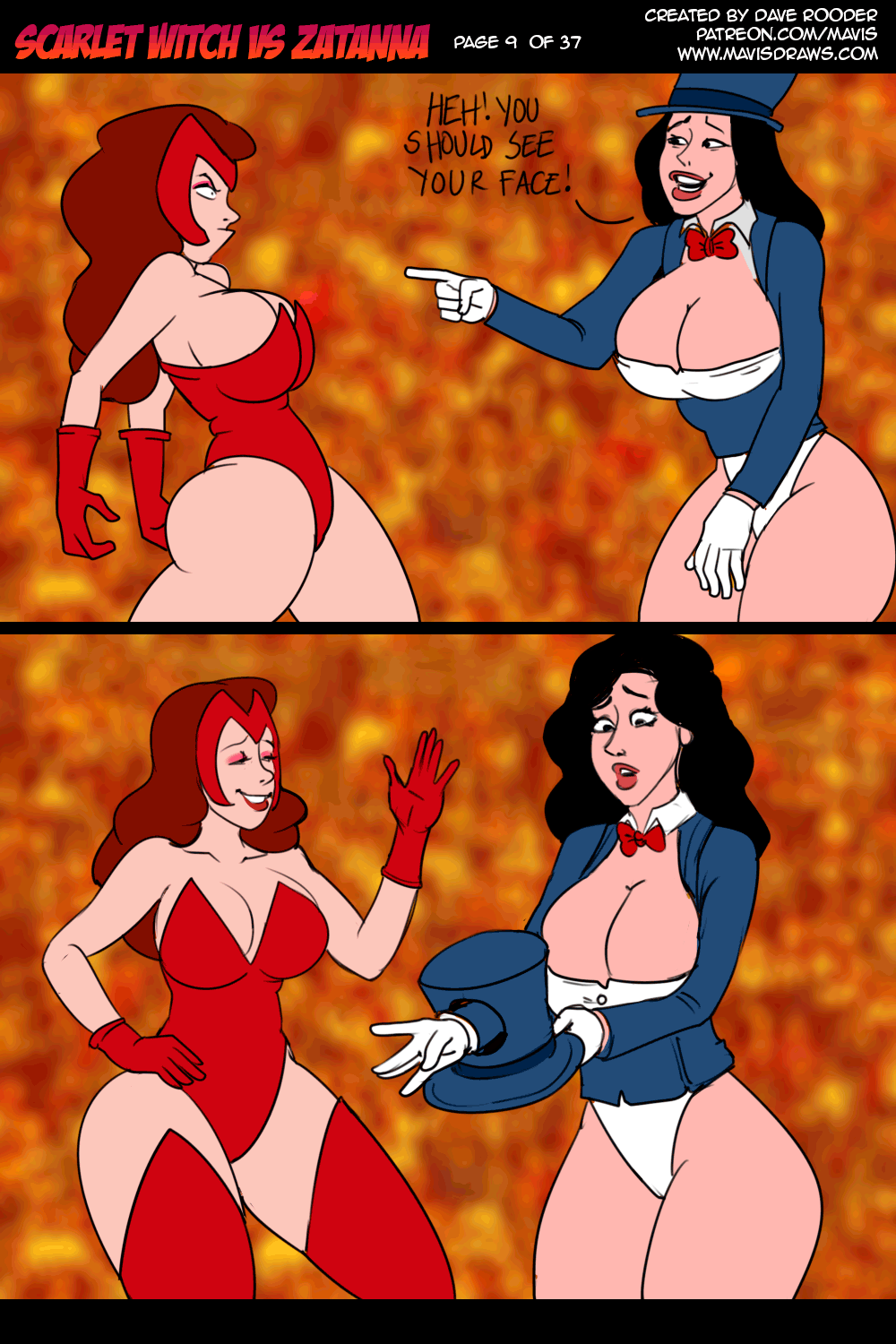 Battle of Supes: Scarlet Witch vs Zatanna porn comic picture 9