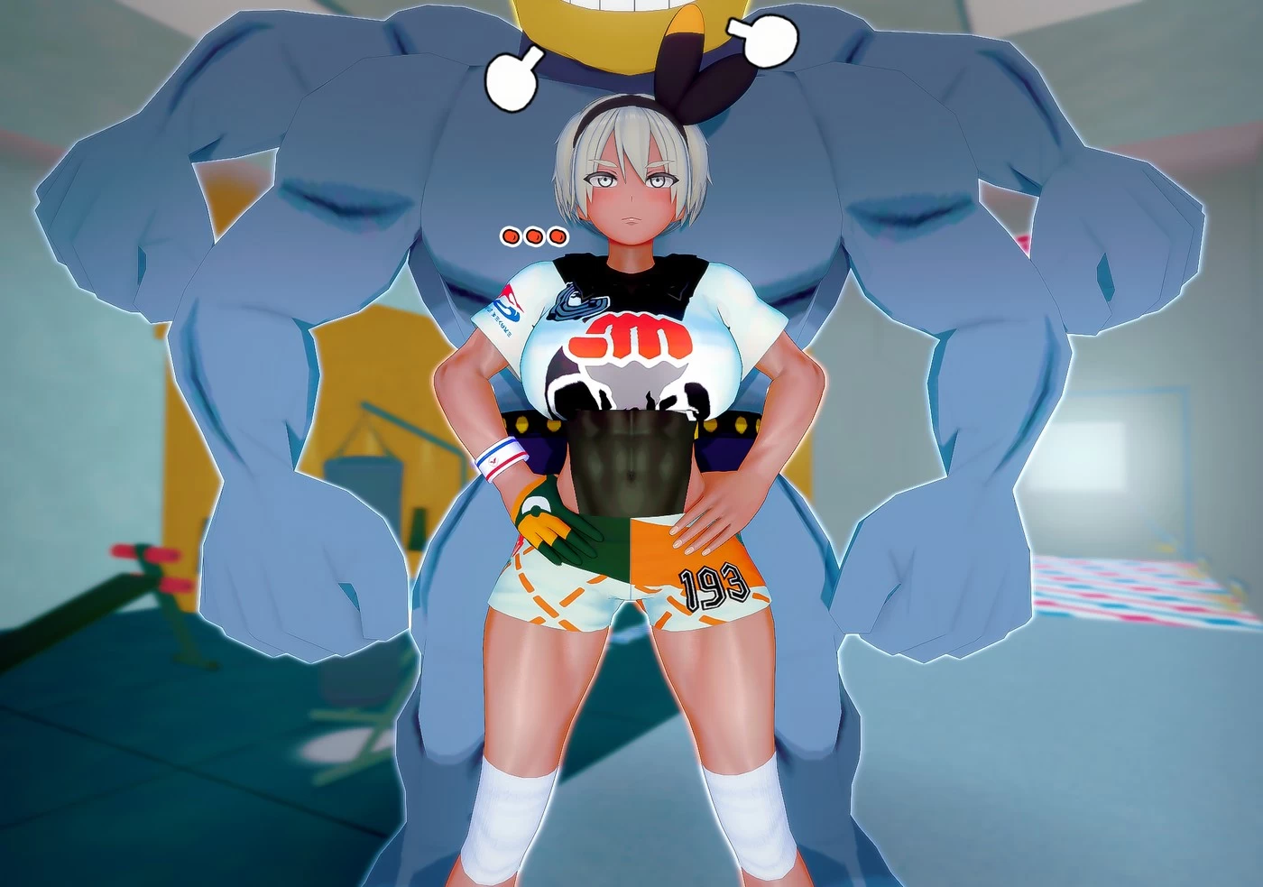 Bea x Machamp porn comic picture 1
