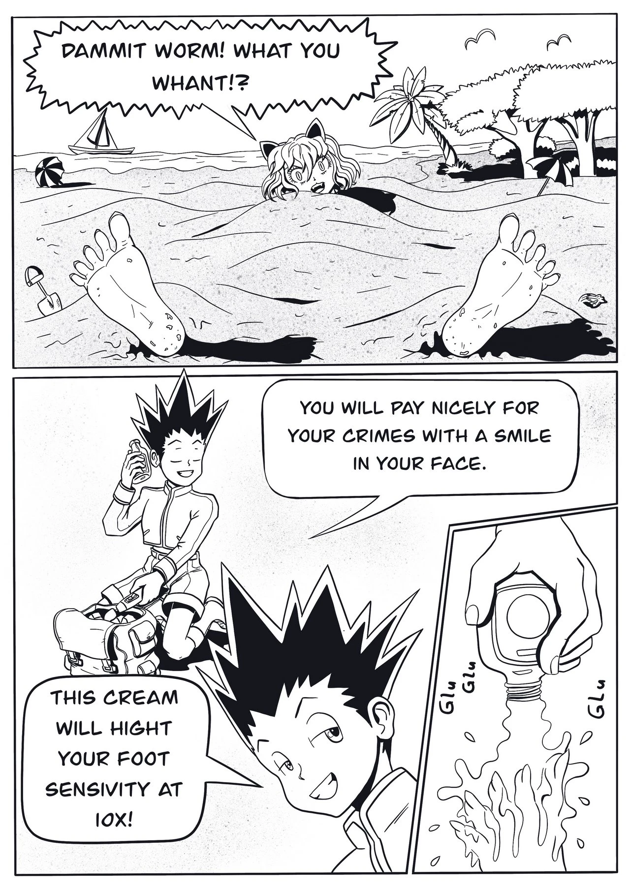 Beach x Bitch porn comic picture 8