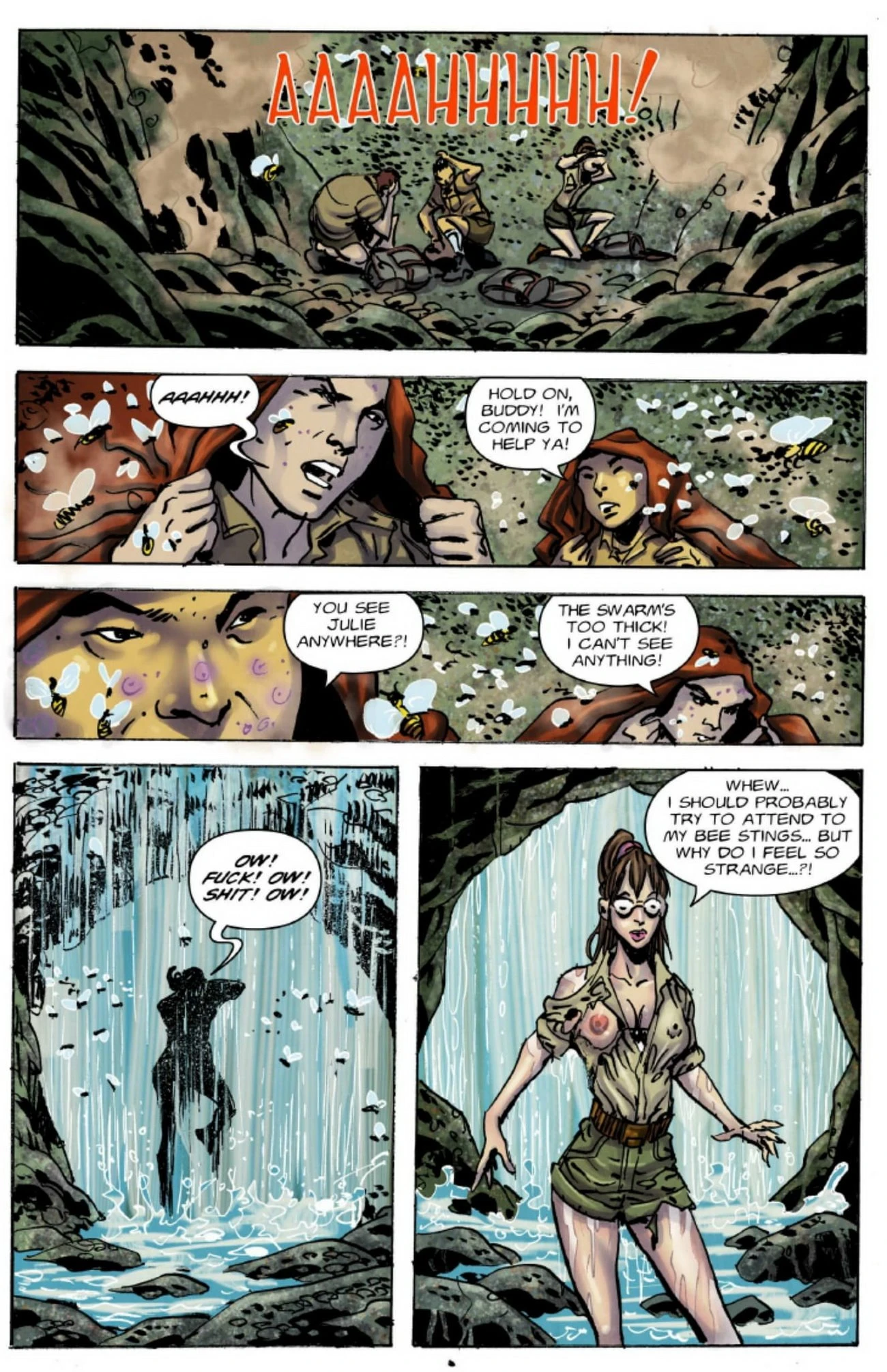 Bee Stings 1-4 porn comic picture 10
