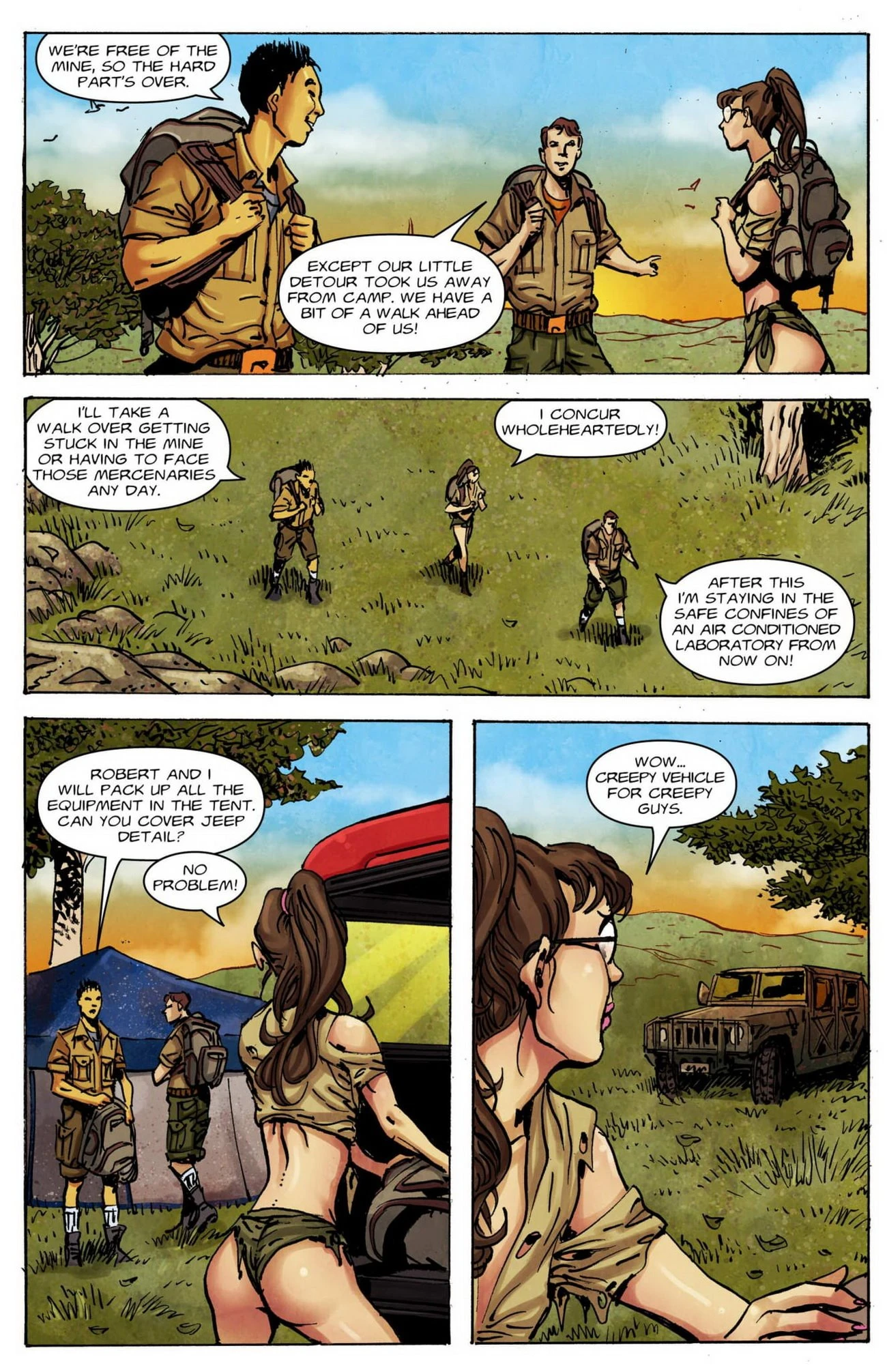 Bee Stings 1-4 porn comic picture 30