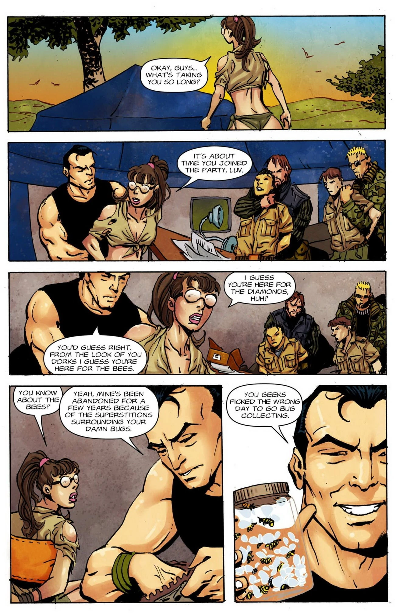 Bee Stings 1-4 porn comic picture 31