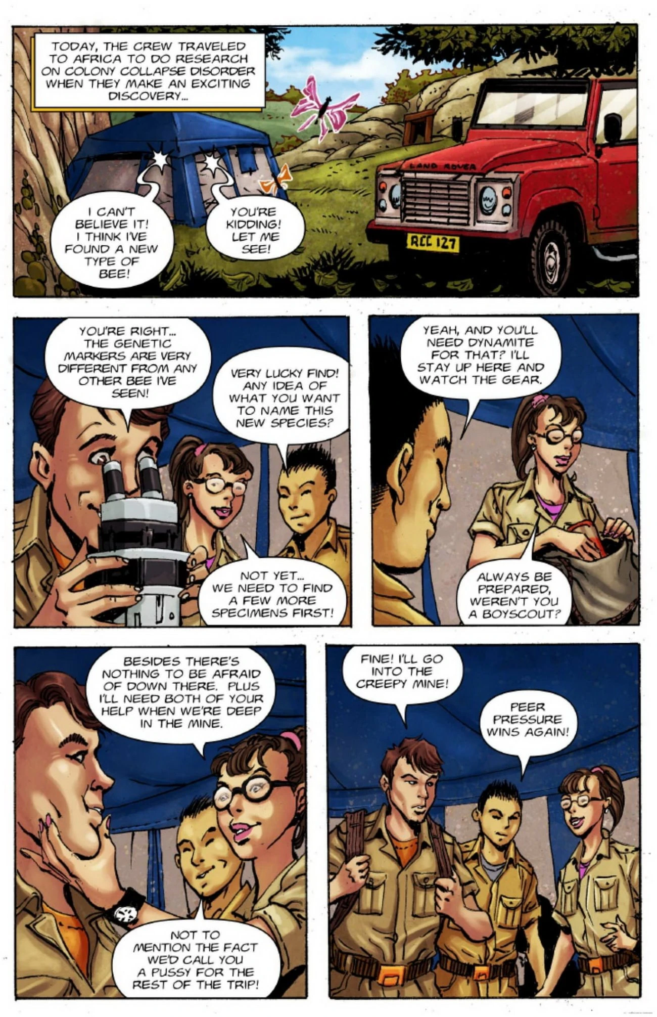 Bee Stings 1-4 porn comic picture 4