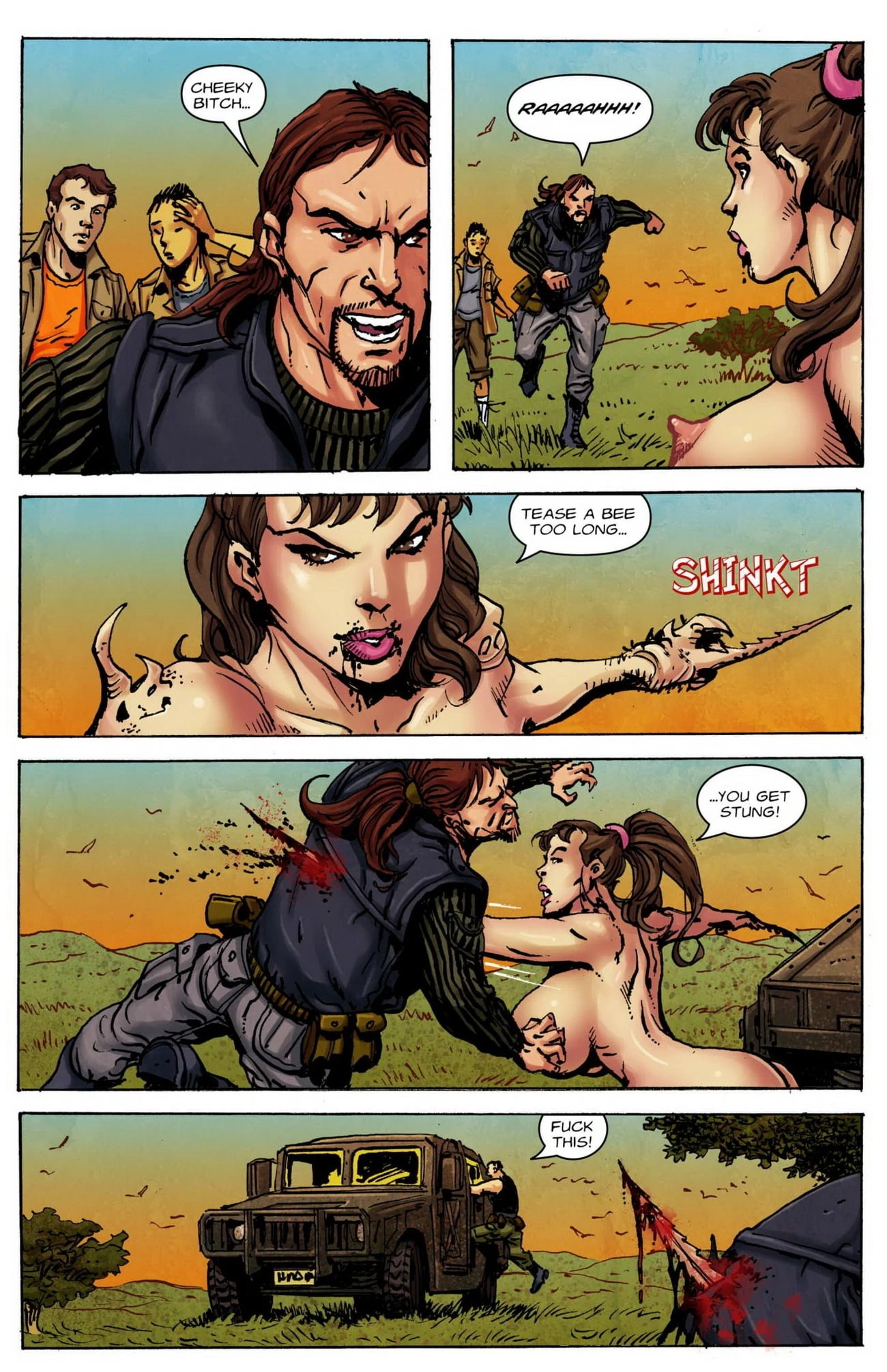 Bee Stings 1-4 porn comic picture 41