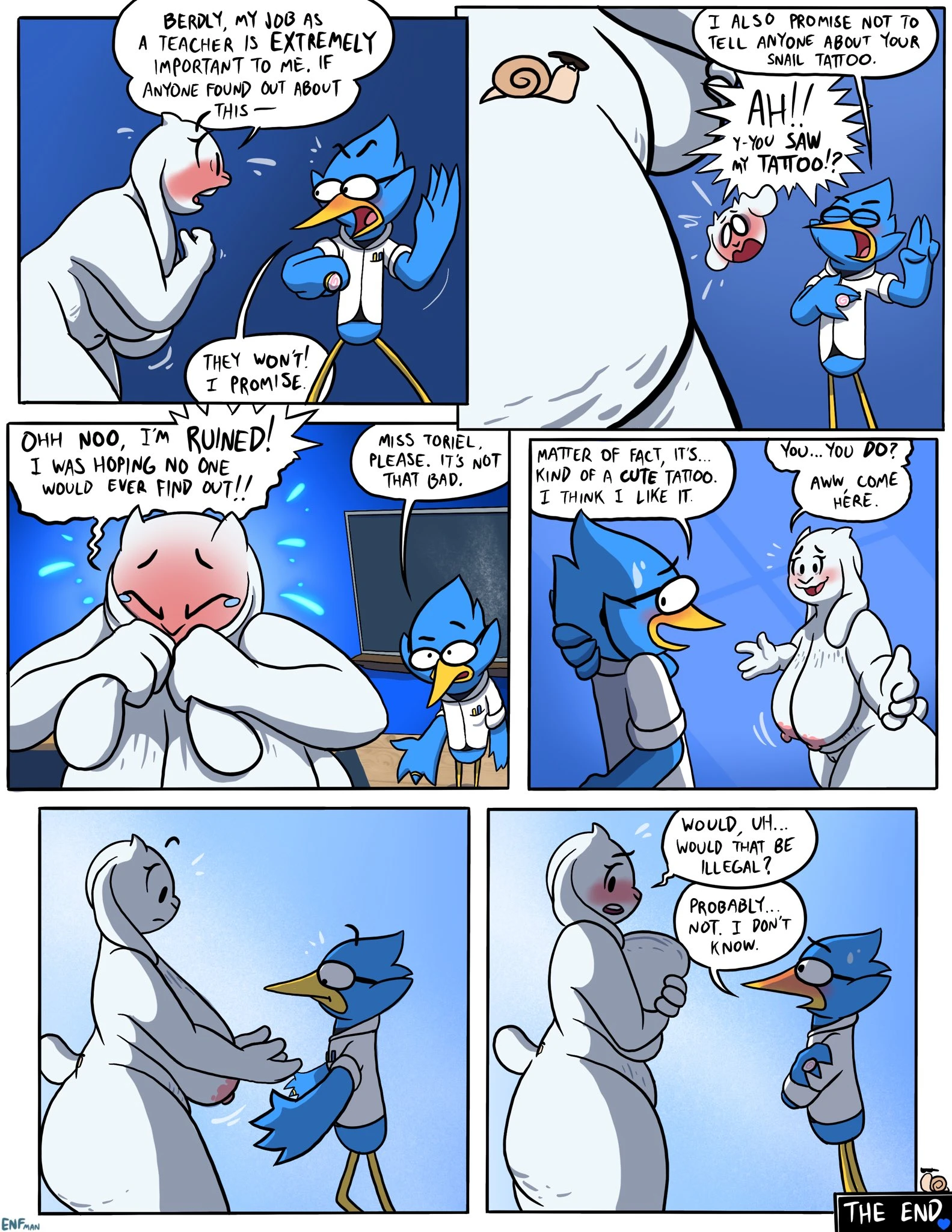 Berdly's big break porn comic picture 11