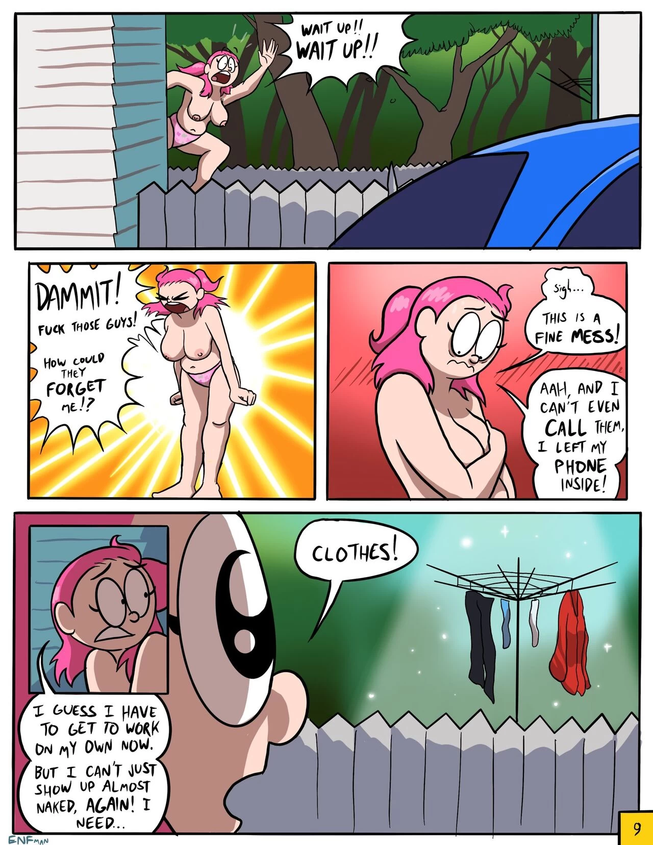Better Late Than Naked! porn comic picture 10