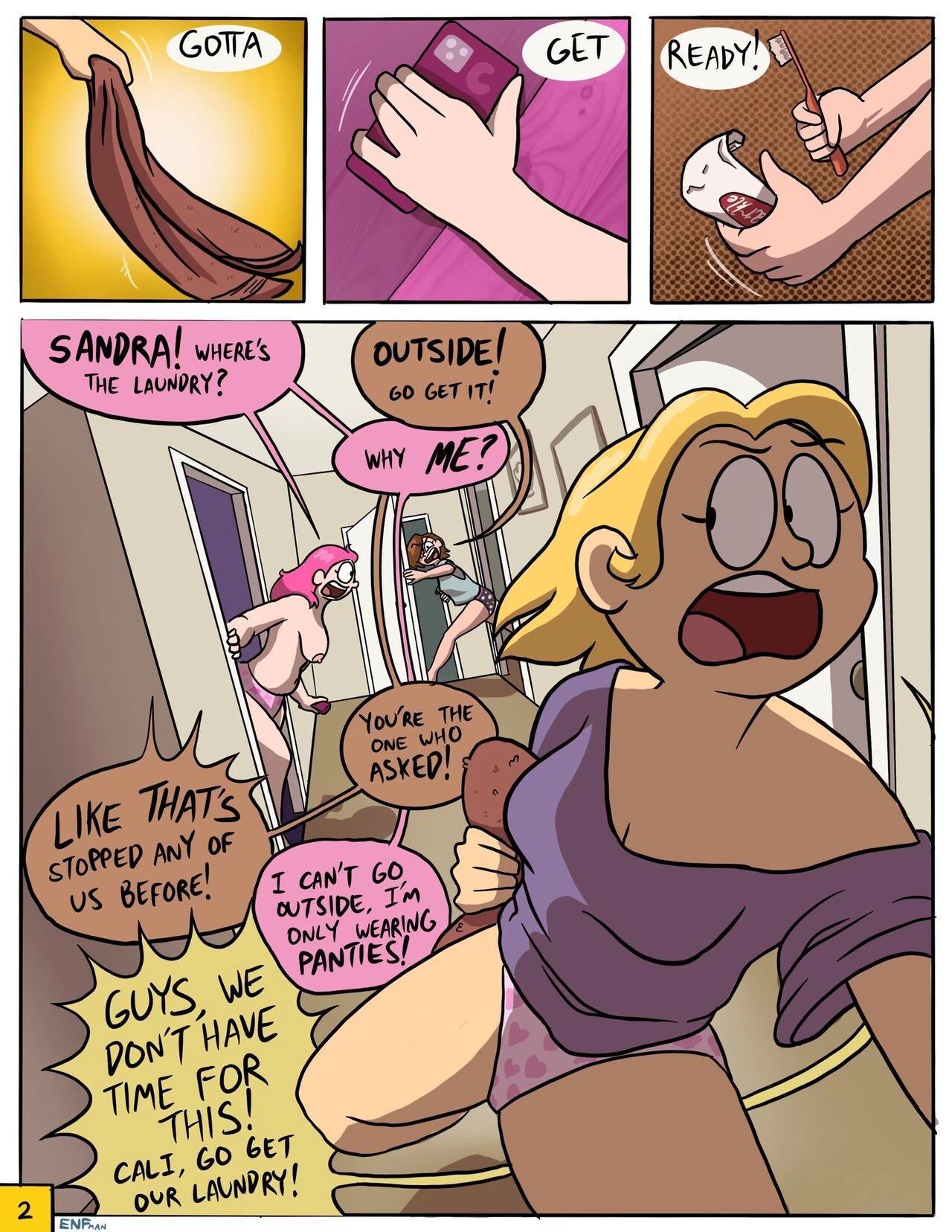 Better Late Than Naked! porn comic picture 3