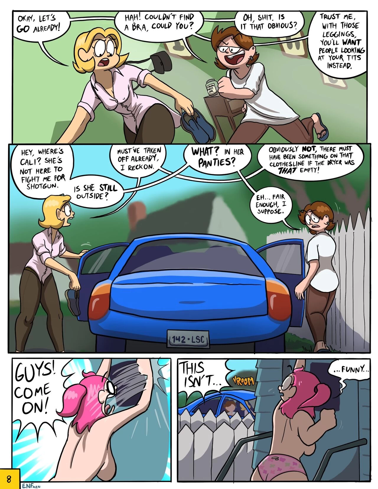 Better Late Than Naked! porn comic picture 9