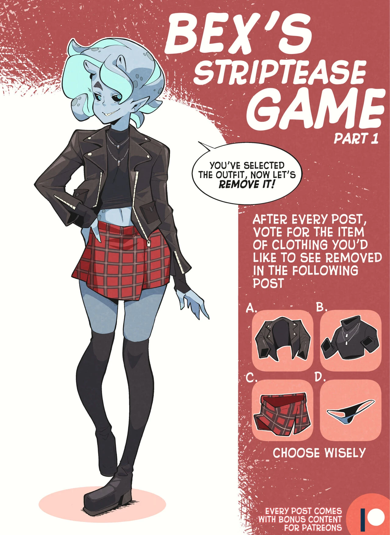 Bex's Striptease Game porn comic picture 15