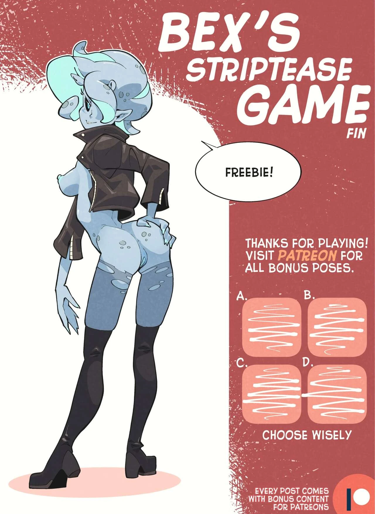 Bex's Striptease Game porn comic picture 23