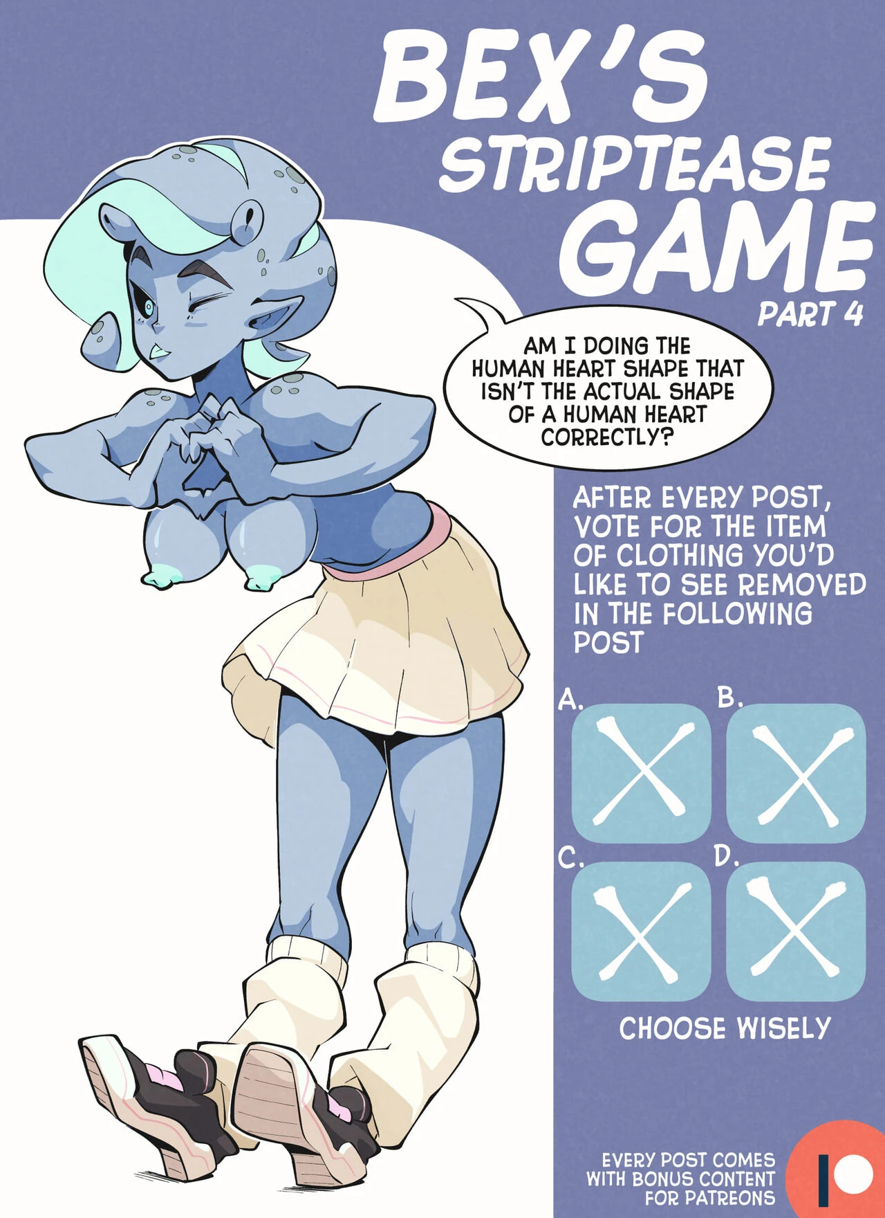 Bex's Striptease Game porn comic picture 8