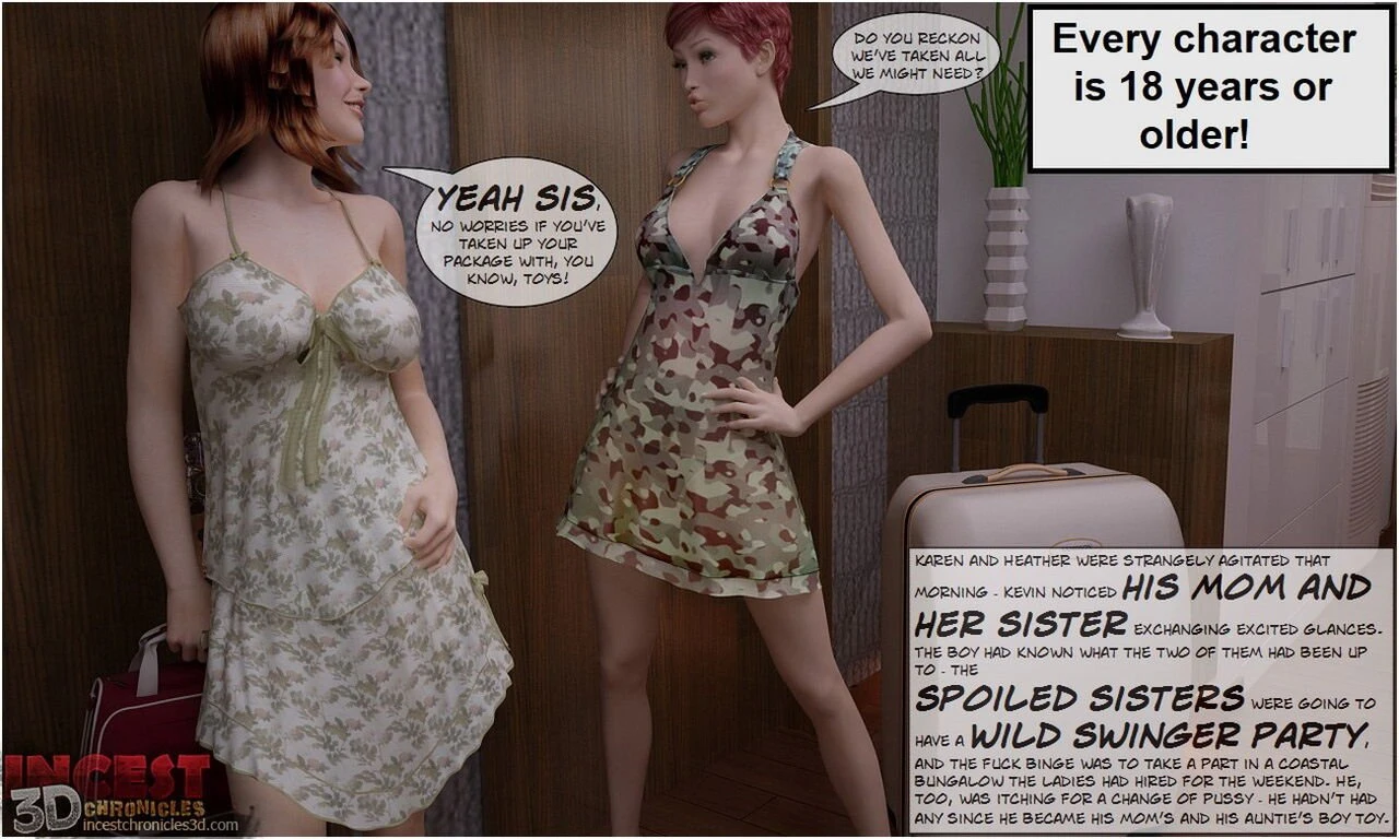 Big Family Taboo Party porn comic picture 1