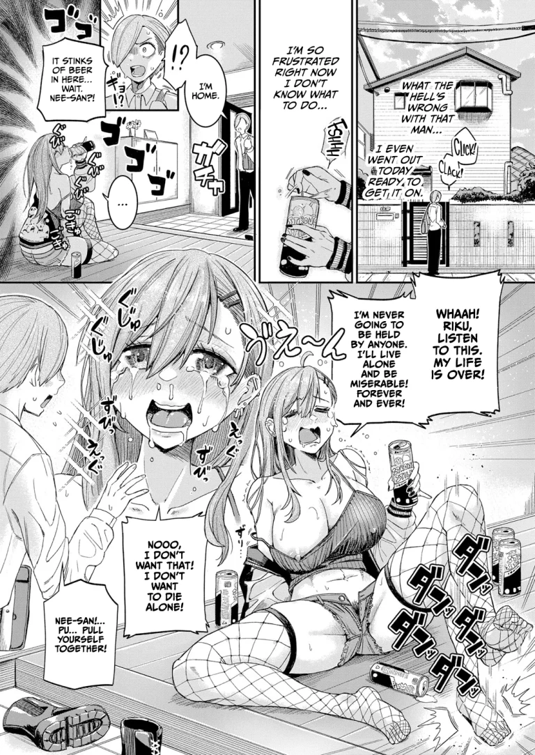 Big Sister With Drooping Tits Wants to Fuck Her Little Brother porn comic picture 2