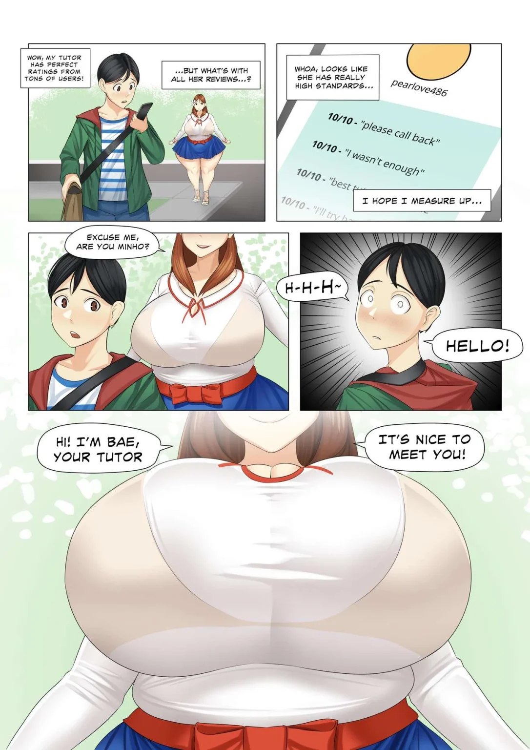 Bigger Sister Bae porn comic picture 1
