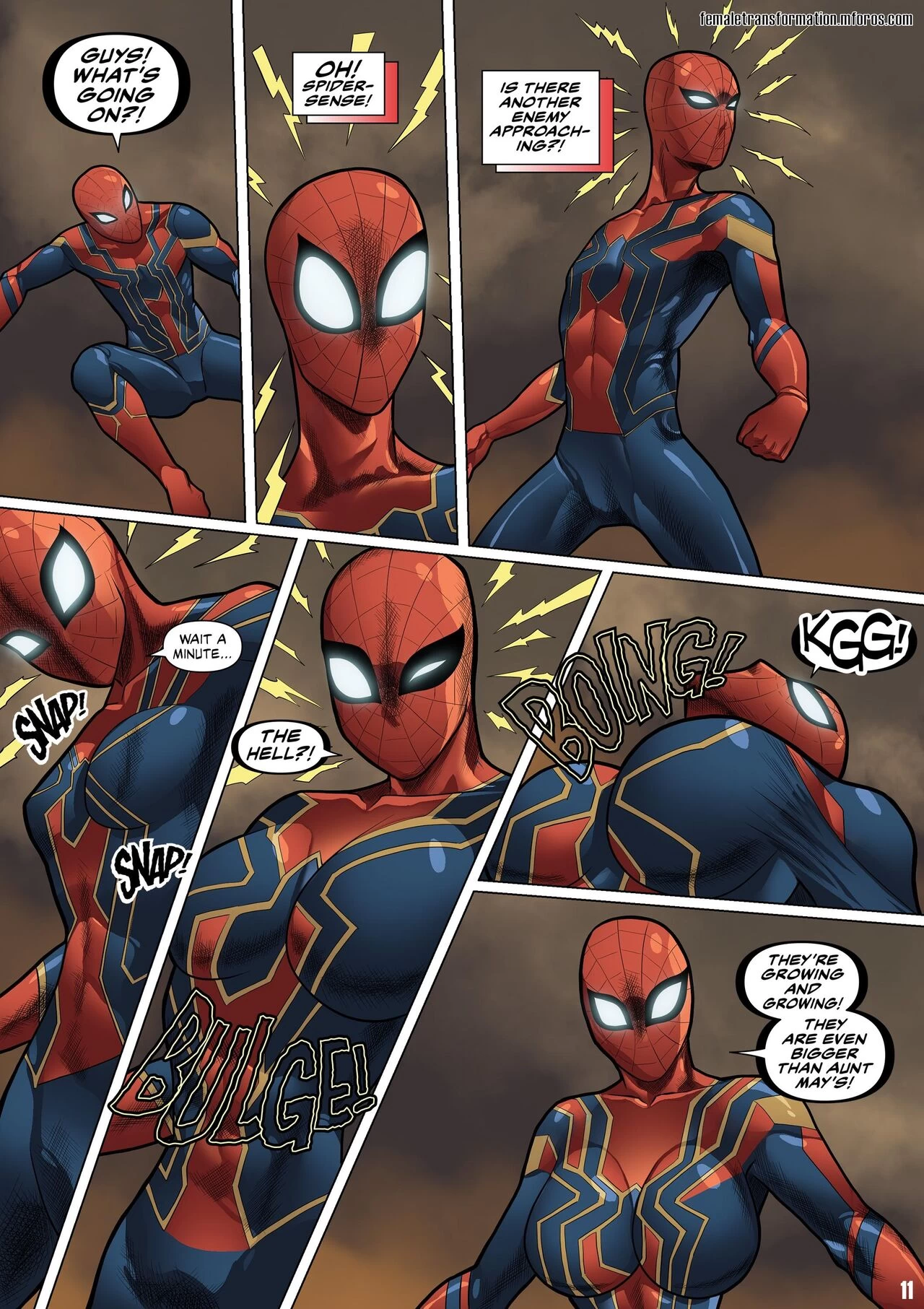 Bimbo Avengers porn comic picture 14