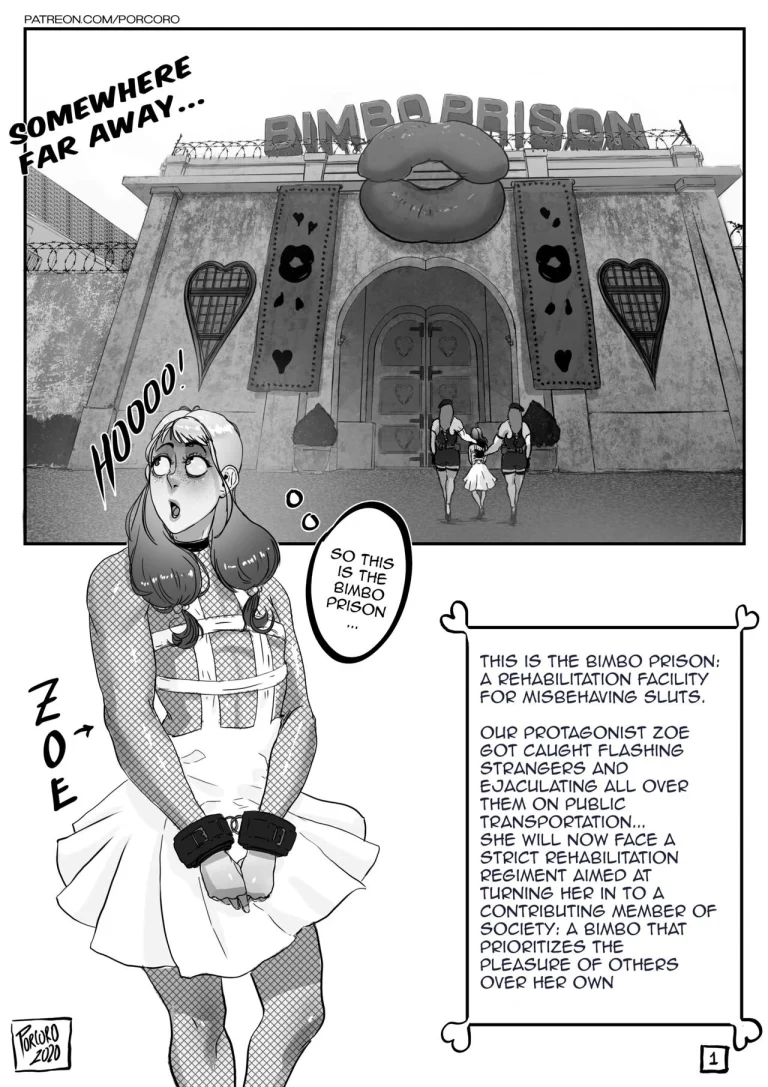 Bimbo Prison porn comic picture 1