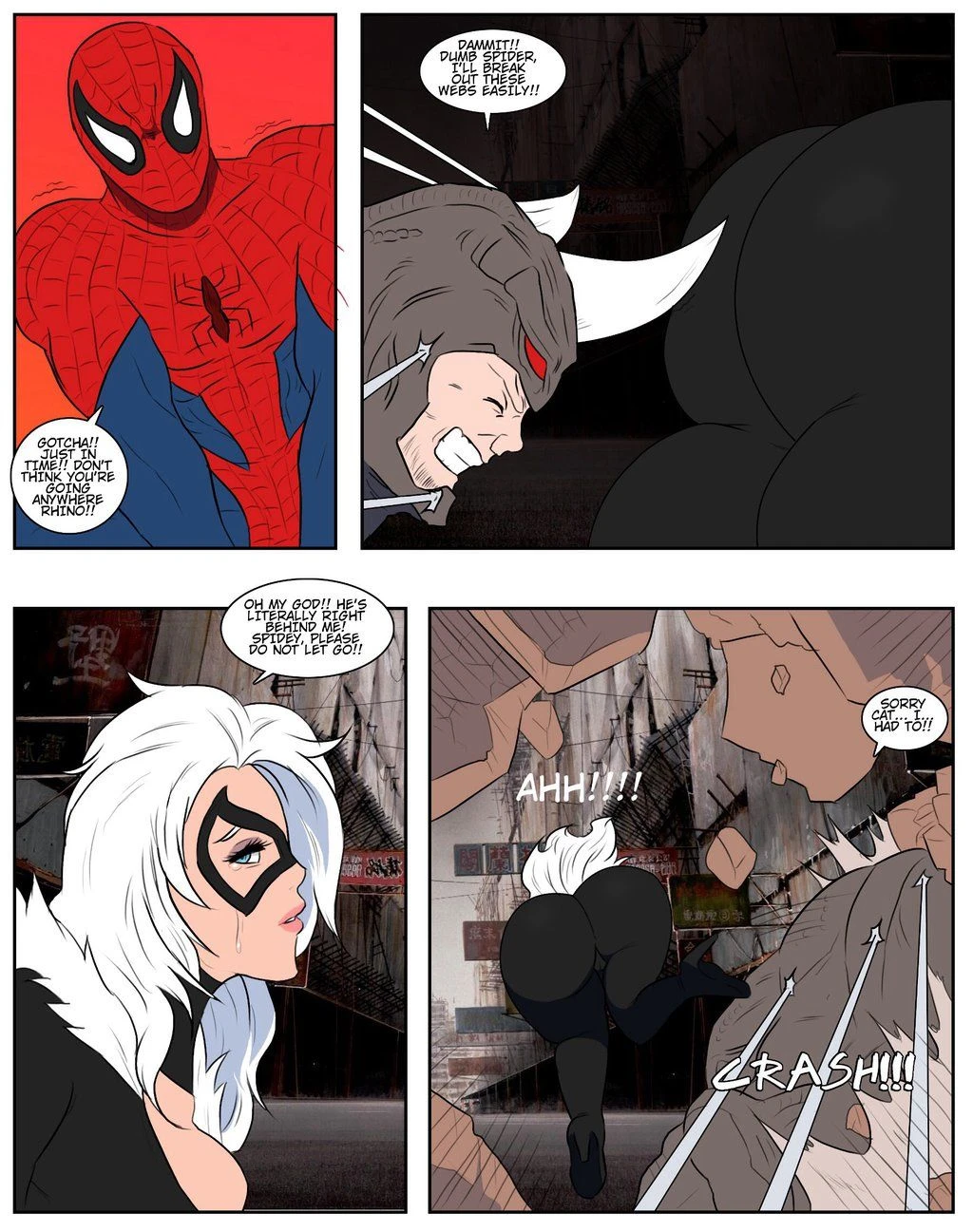 Black Cat gets Horny porn comic picture 2