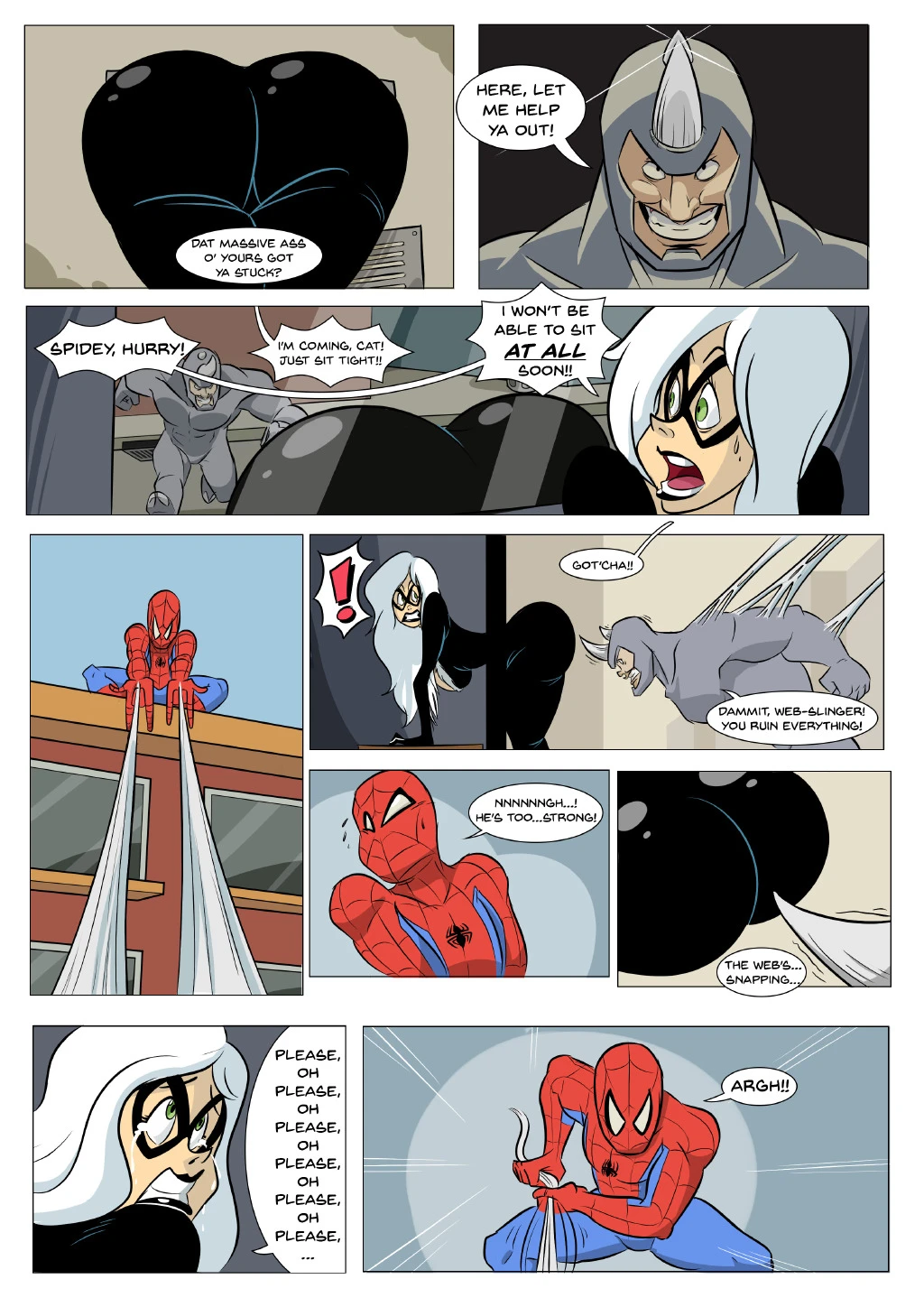 Black Cat gets the Point porn comic picture 2