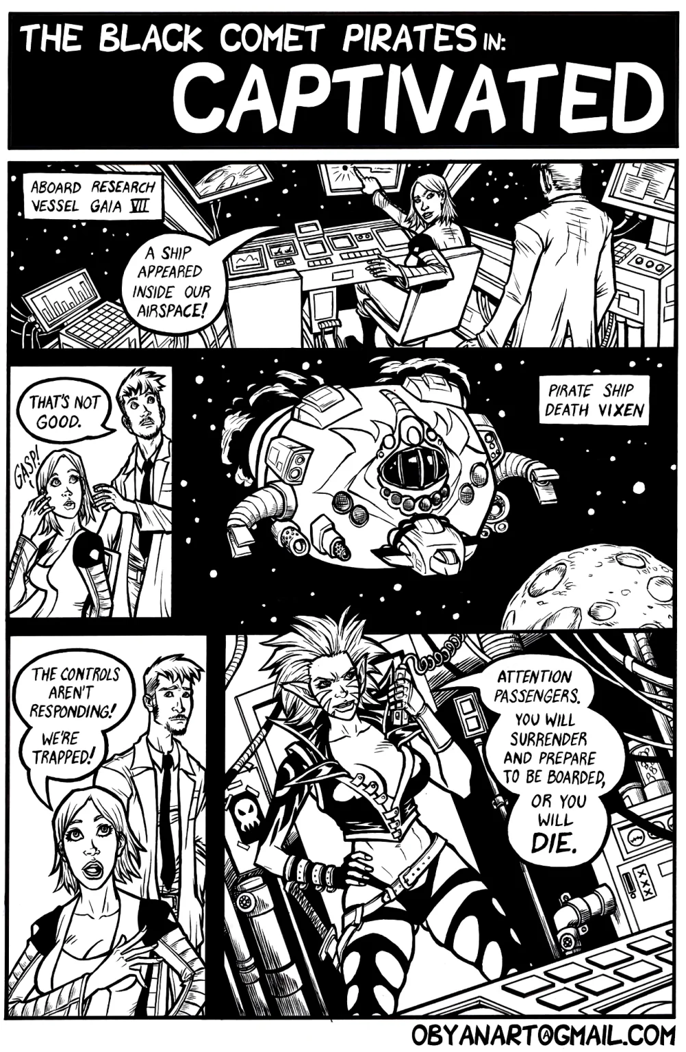 Black Comet Pirates: Captivated porn comic picture 1