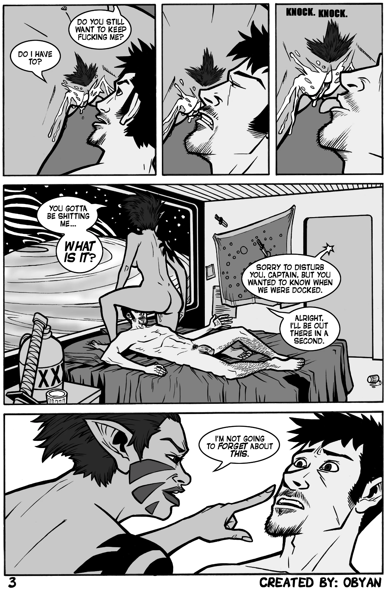 Black Comet Pirates: Up in Smoke porn comic picture 3