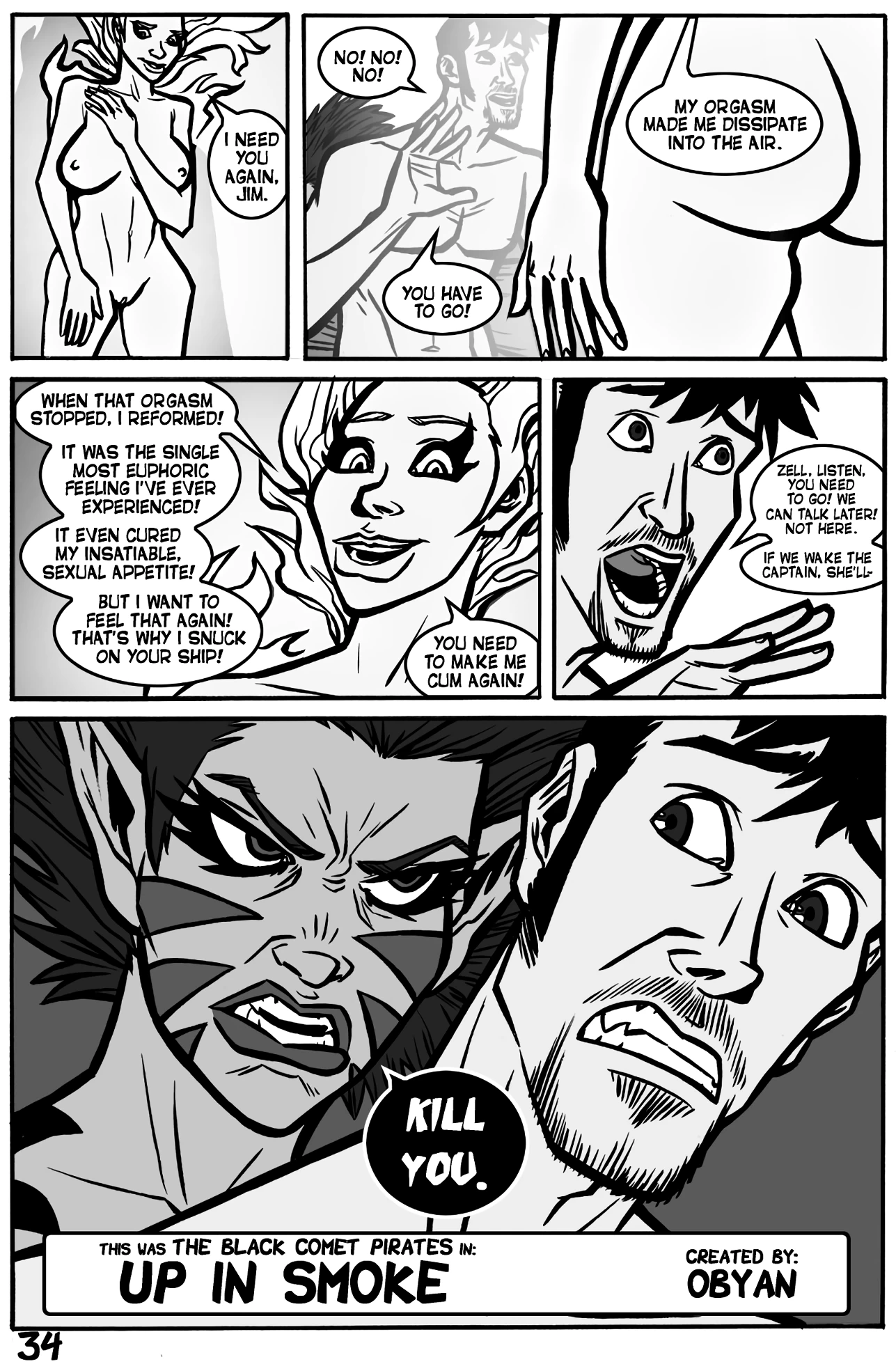 Black Comet Pirates: Up in Smoke porn comic picture 34