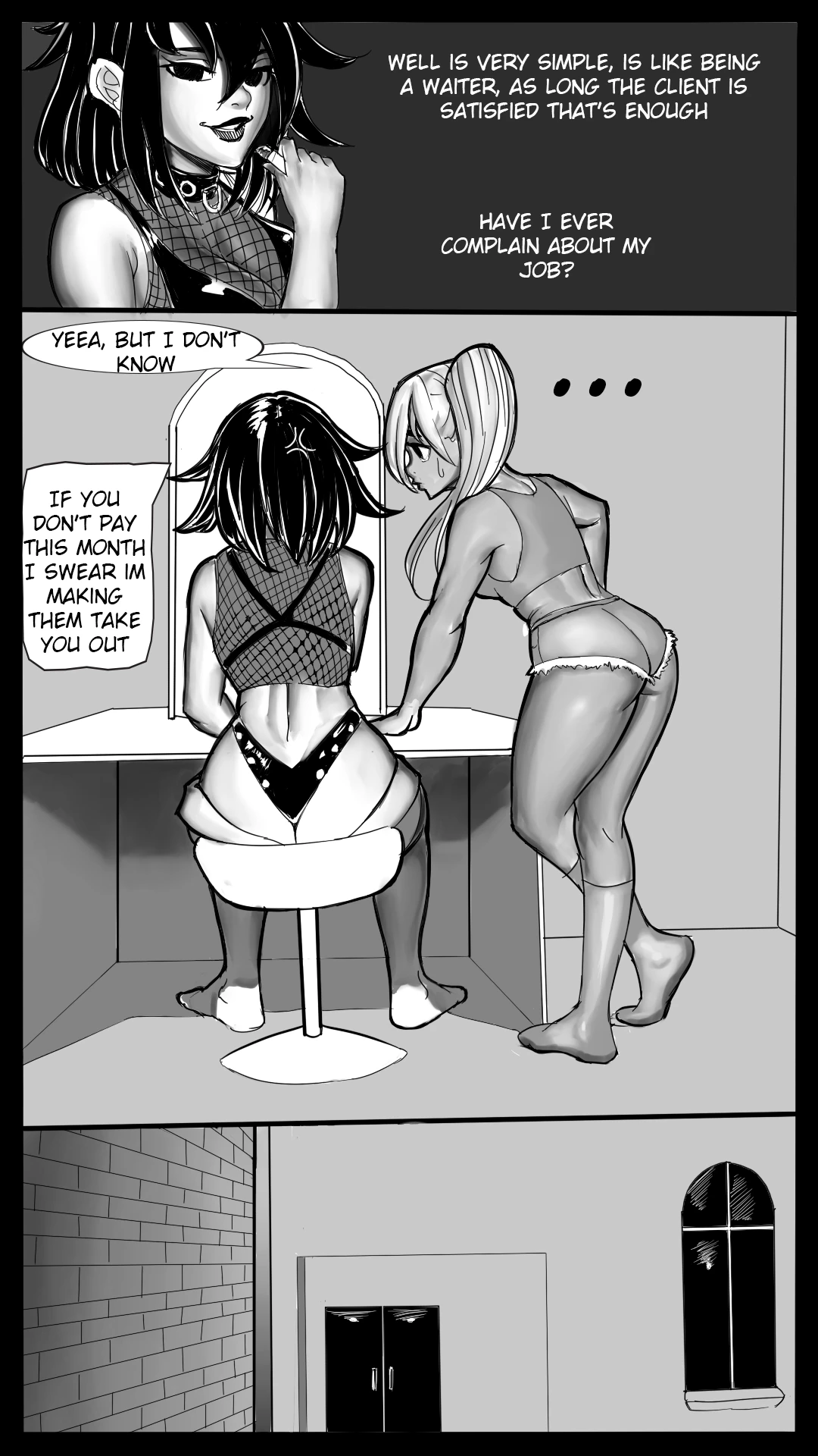 Black suit( porn comic picture 4