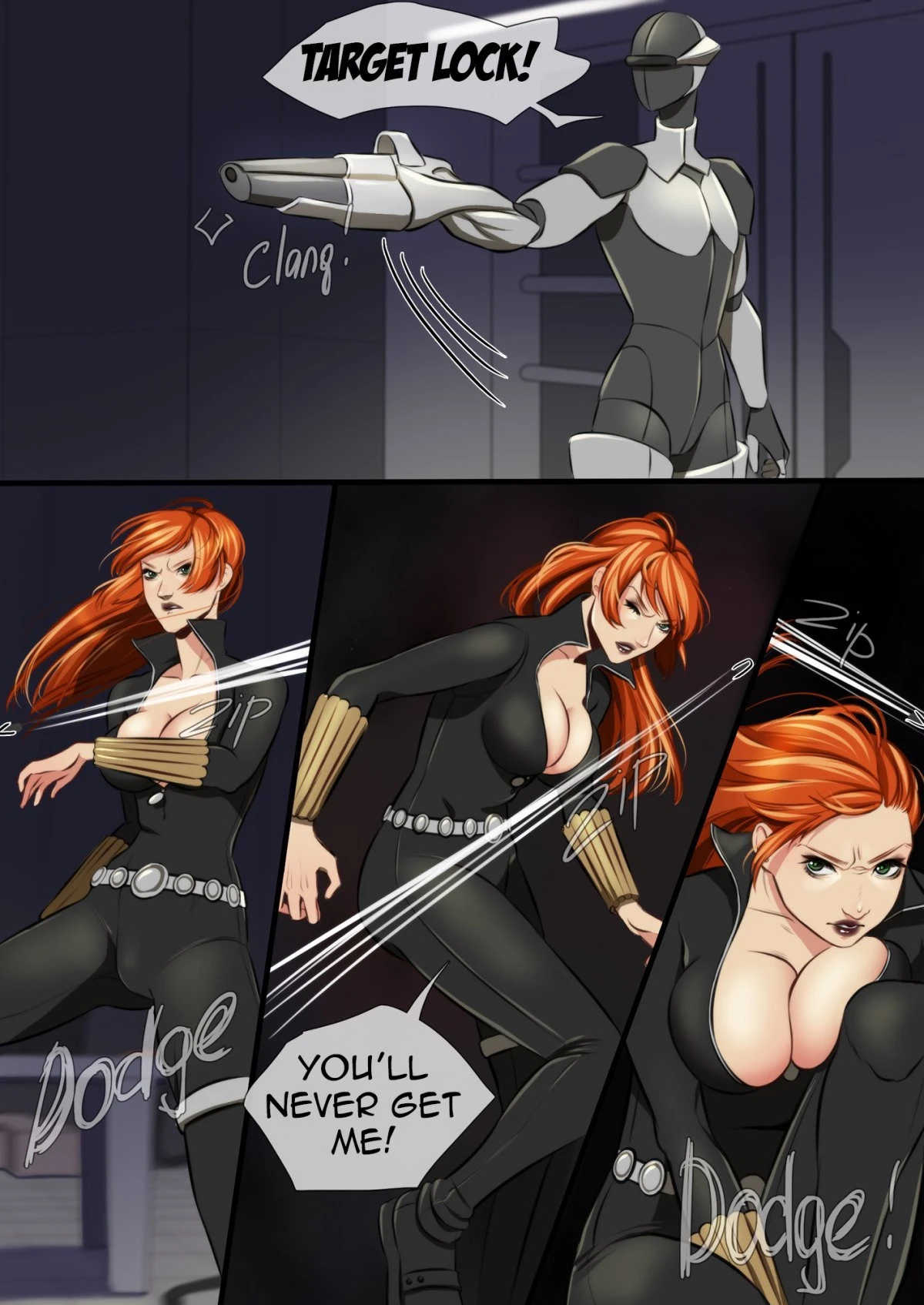 Black widow end porn comic picture 3