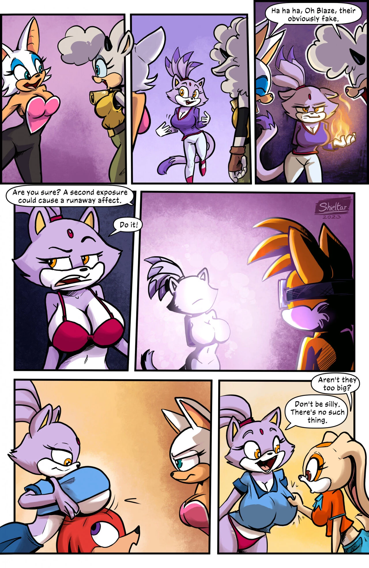 Blazing Boobies porn comic picture 2