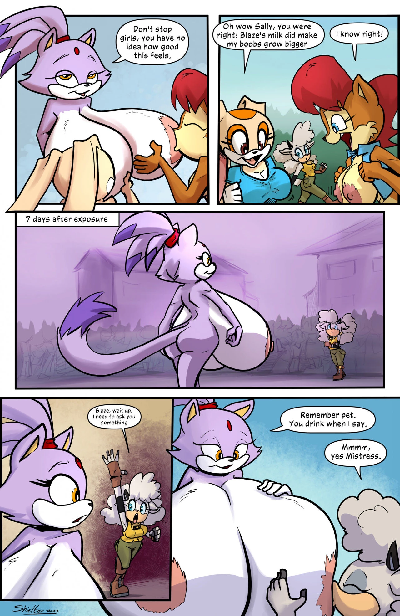 Blazing Boobies porn comic picture 4