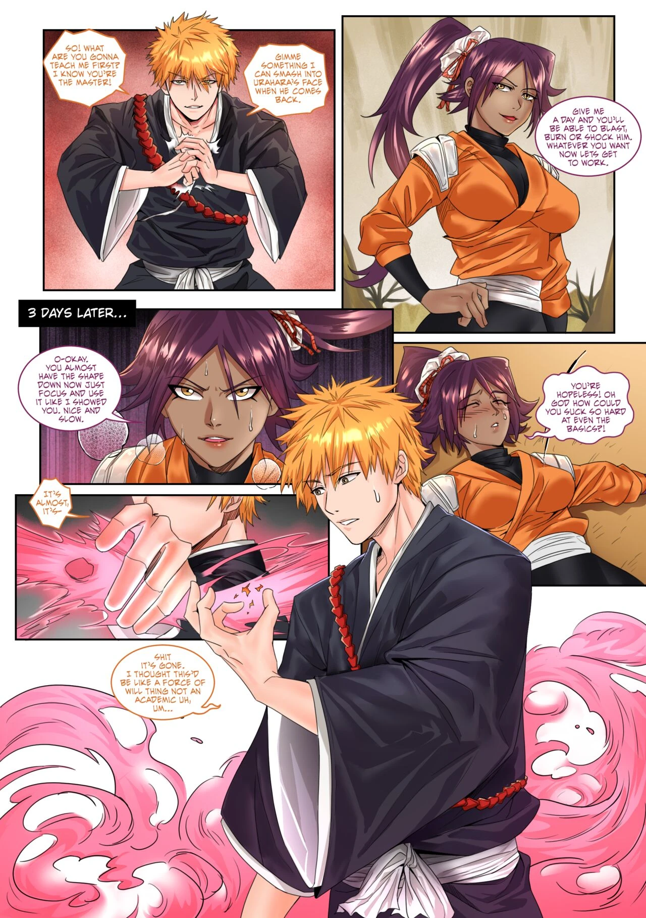 Bleach: Blooming Lesson porn comic picture 3