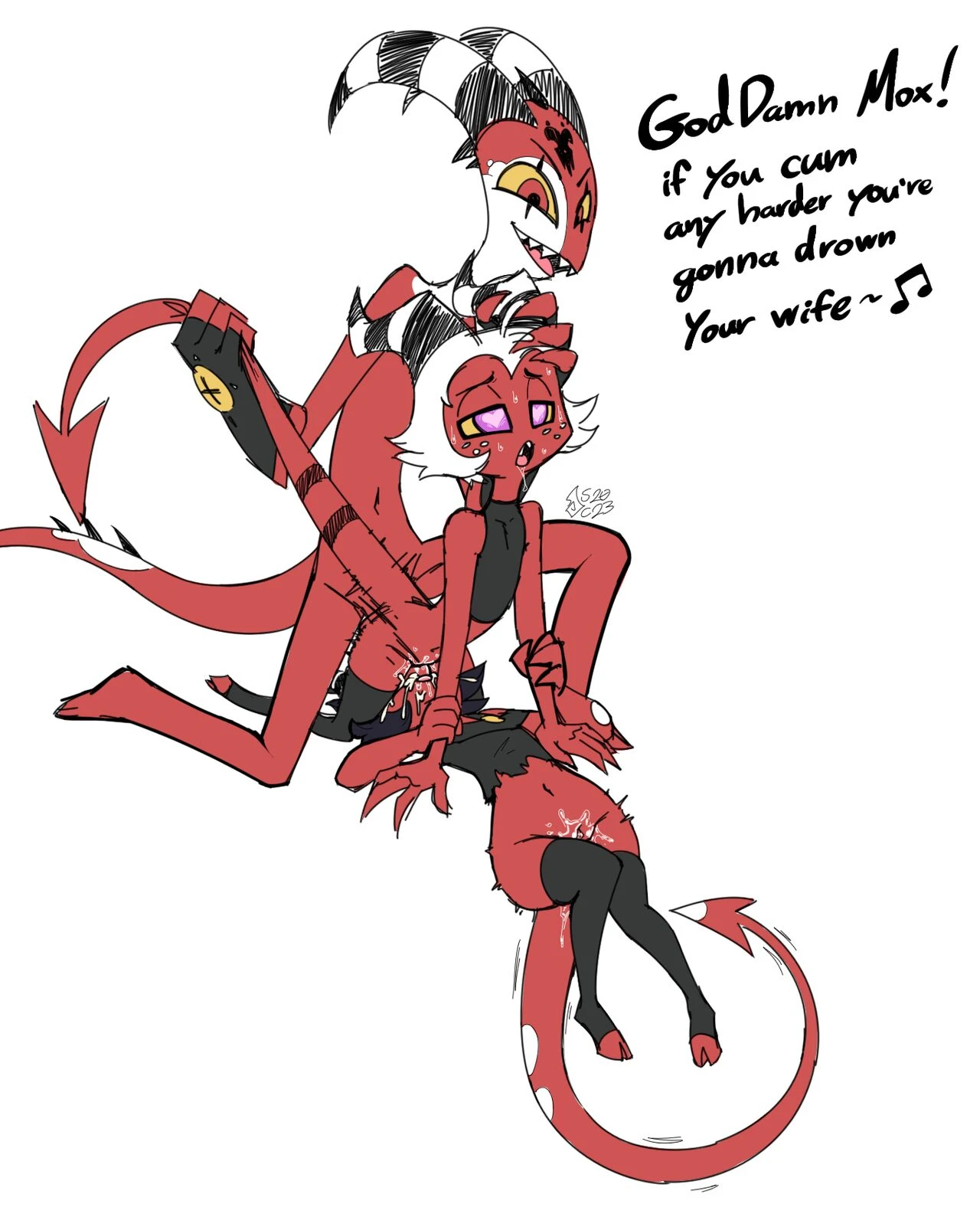 Blitzo's Vacation porn comic picture 2