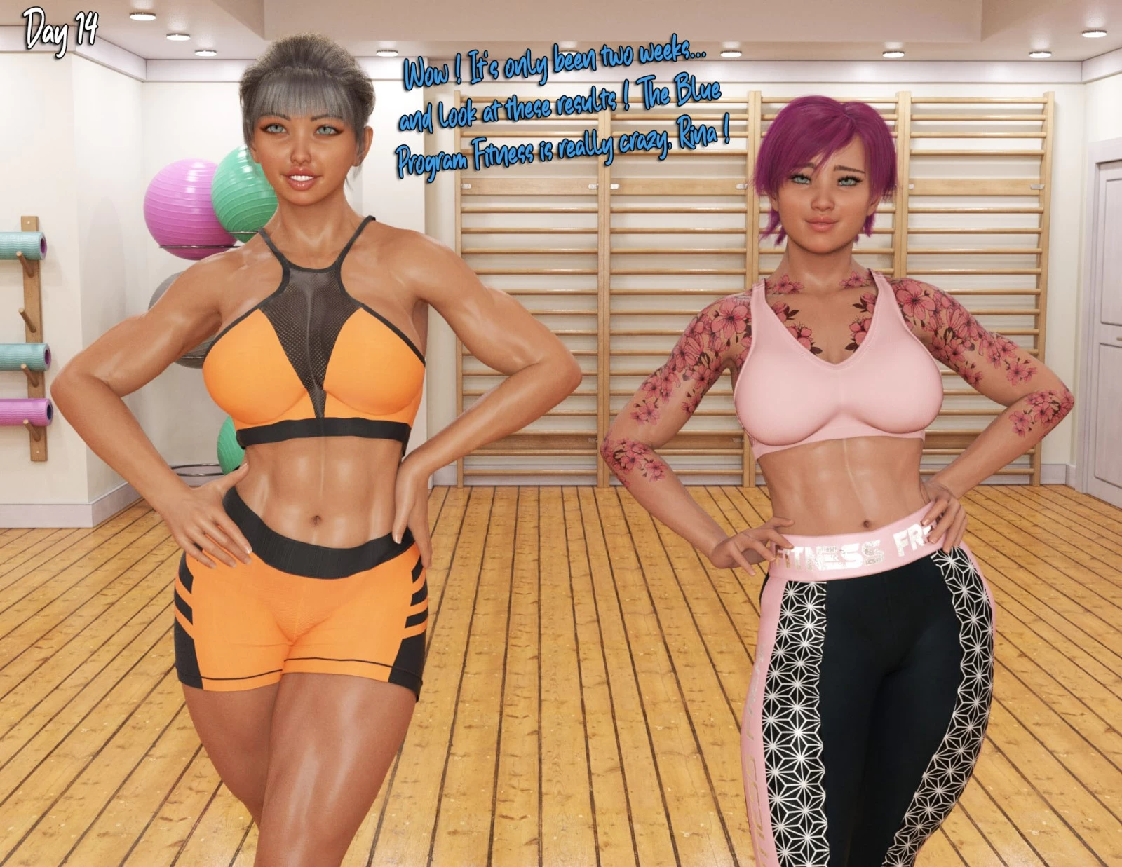 Blue Program Fitness porn comic picture 14