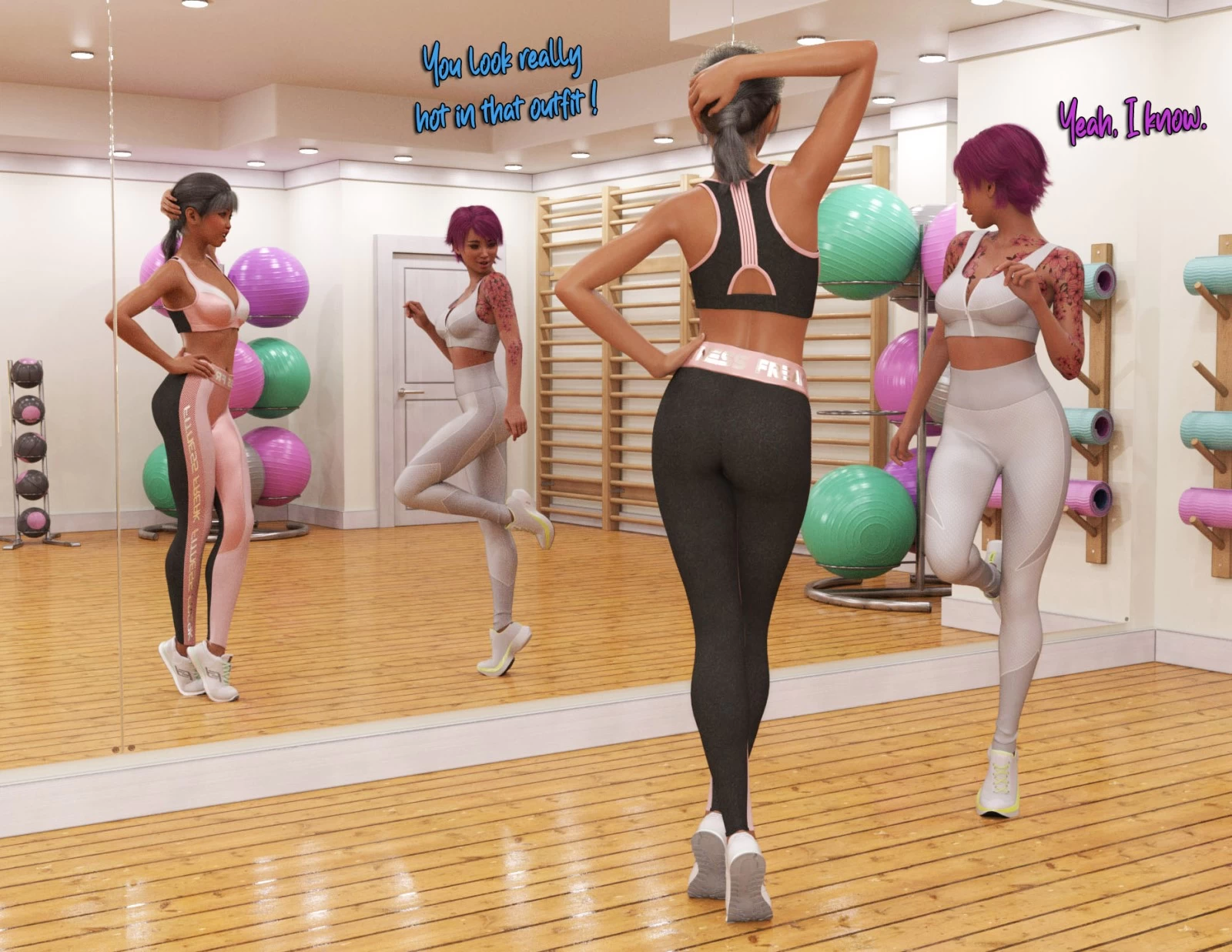 Blue Program Fitness porn comic picture 9