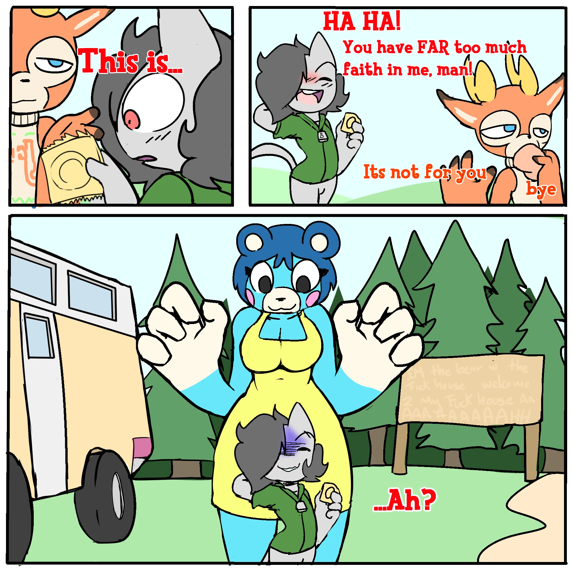 Bluebear and Cain Date porn comic picture 3