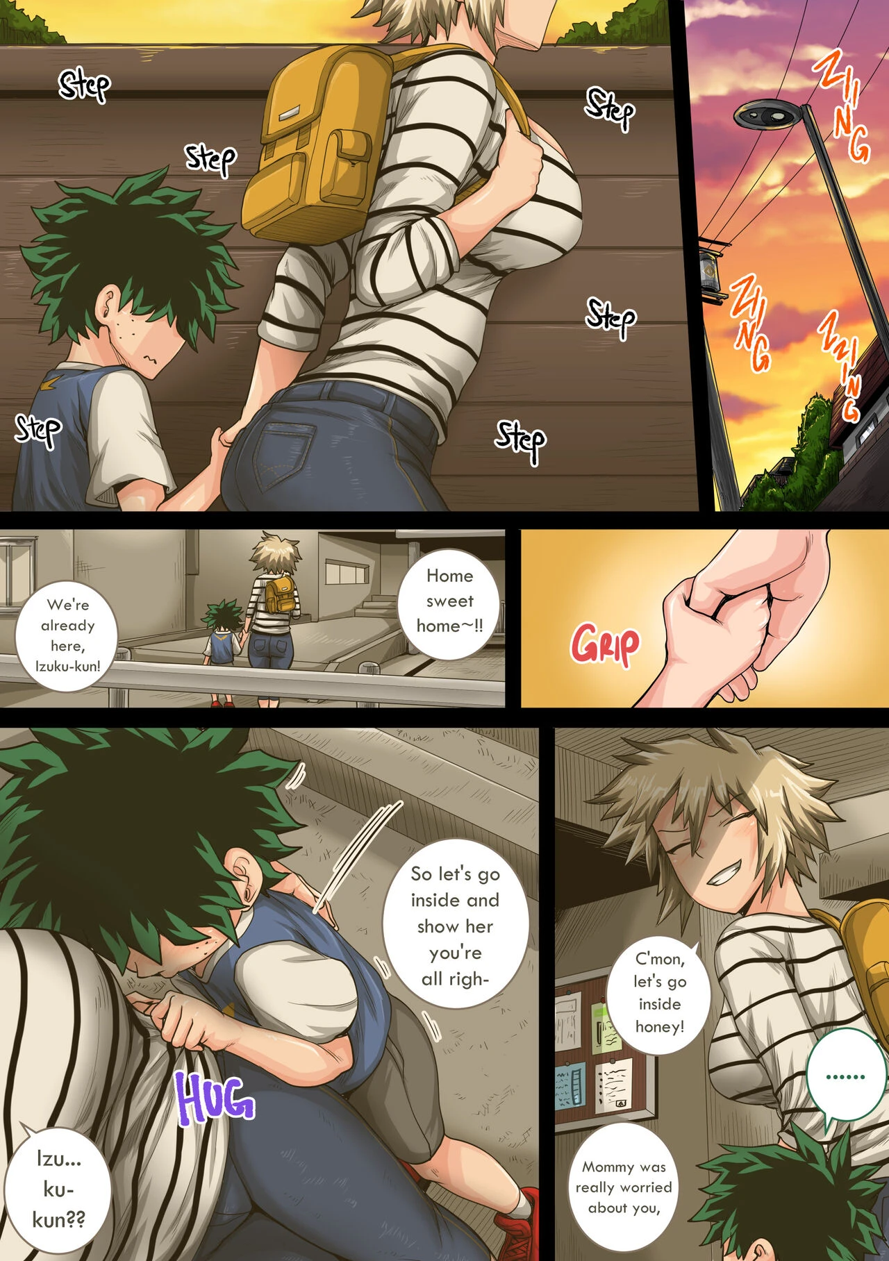 Boku no Harem Academia 9. Summer Vacation With Bakugo's Mom Part Three Chapter Two porn comic picture 44