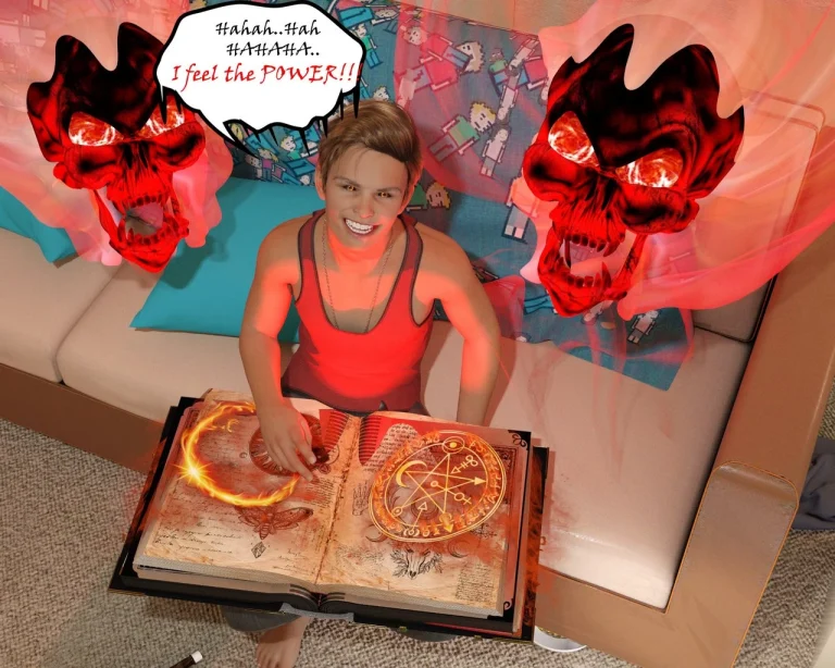 BOOK OF EVIL porn comic picture 35