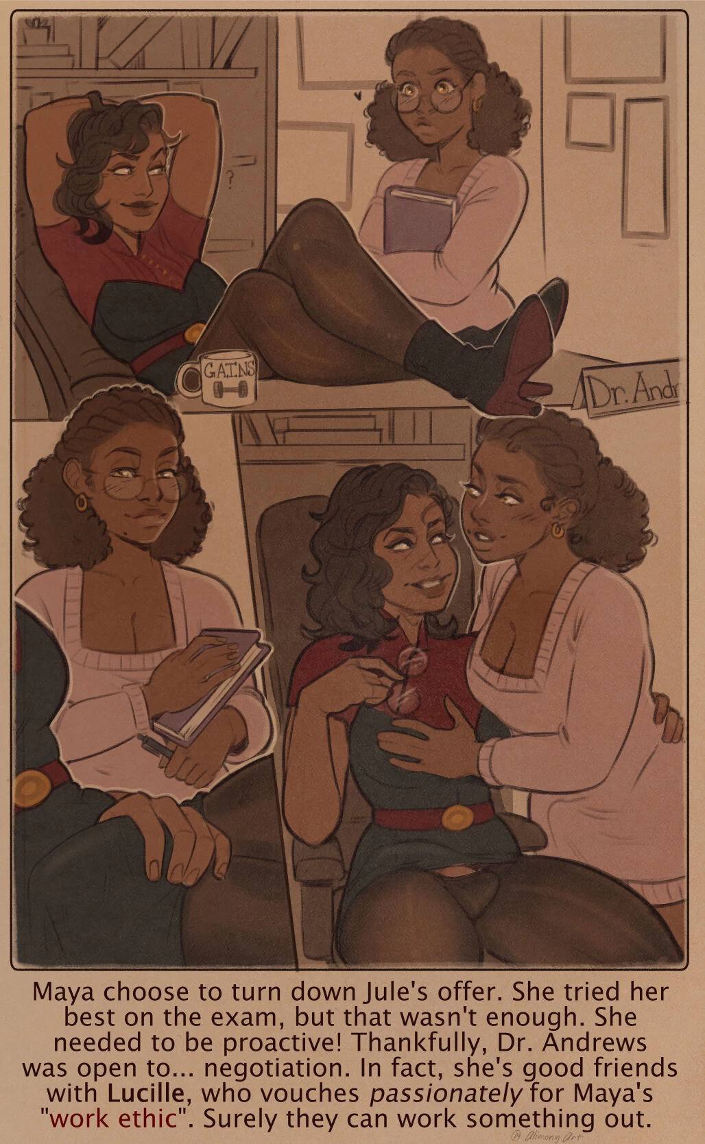 Bookworm porn comic picture 10