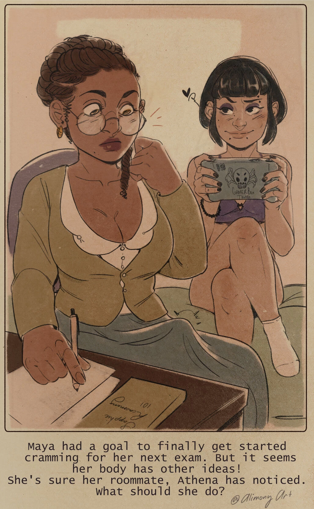 Bookworm porn comic picture 5