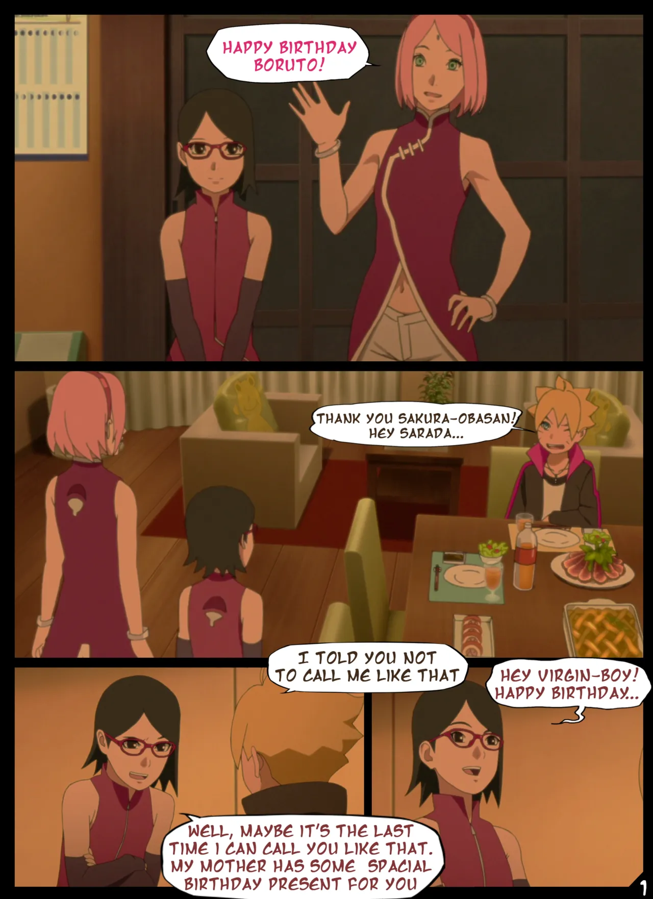 Boruto's Birthday Gift porn comic picture 2