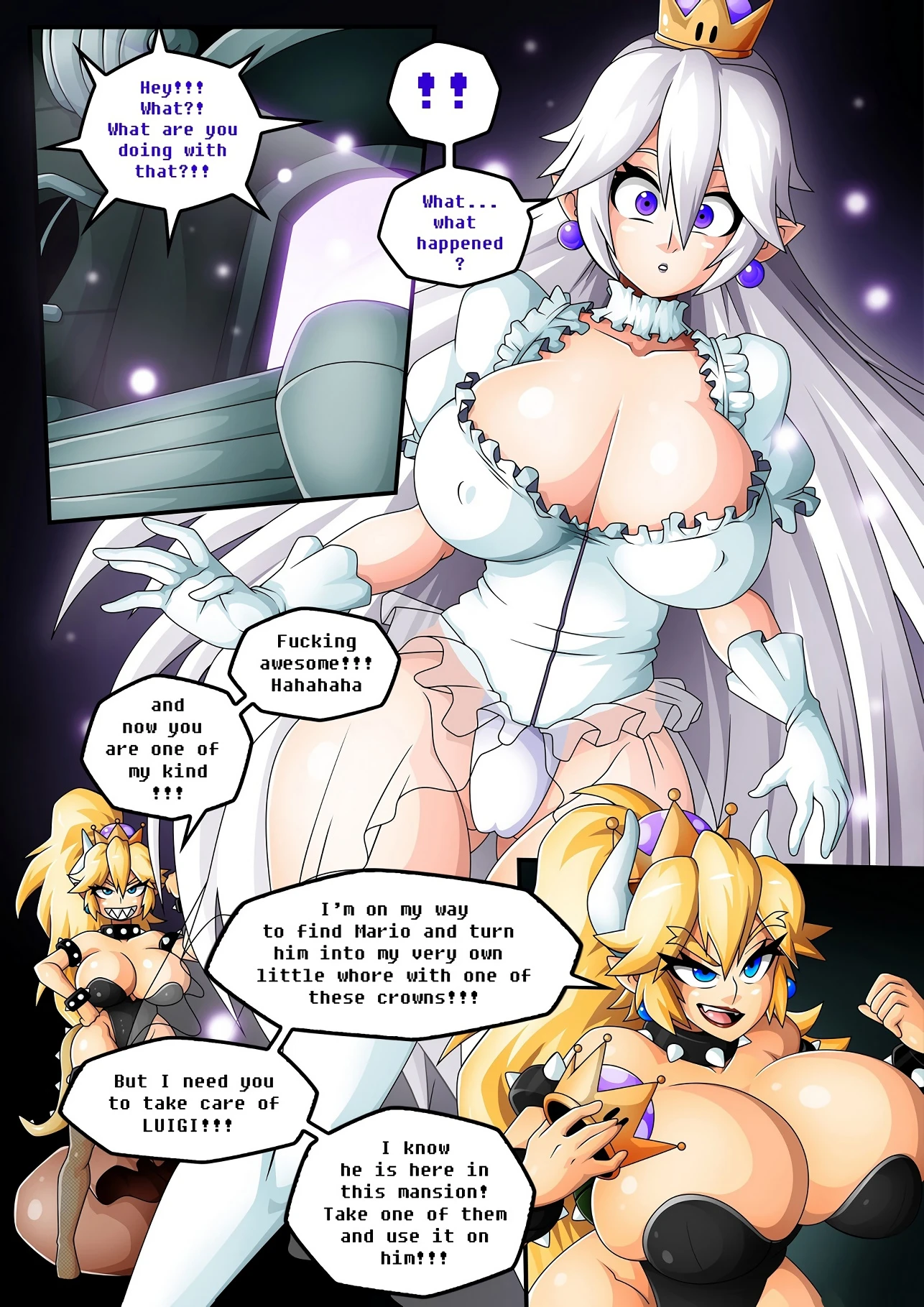 Bowsette 1-3 porn comic picture 11