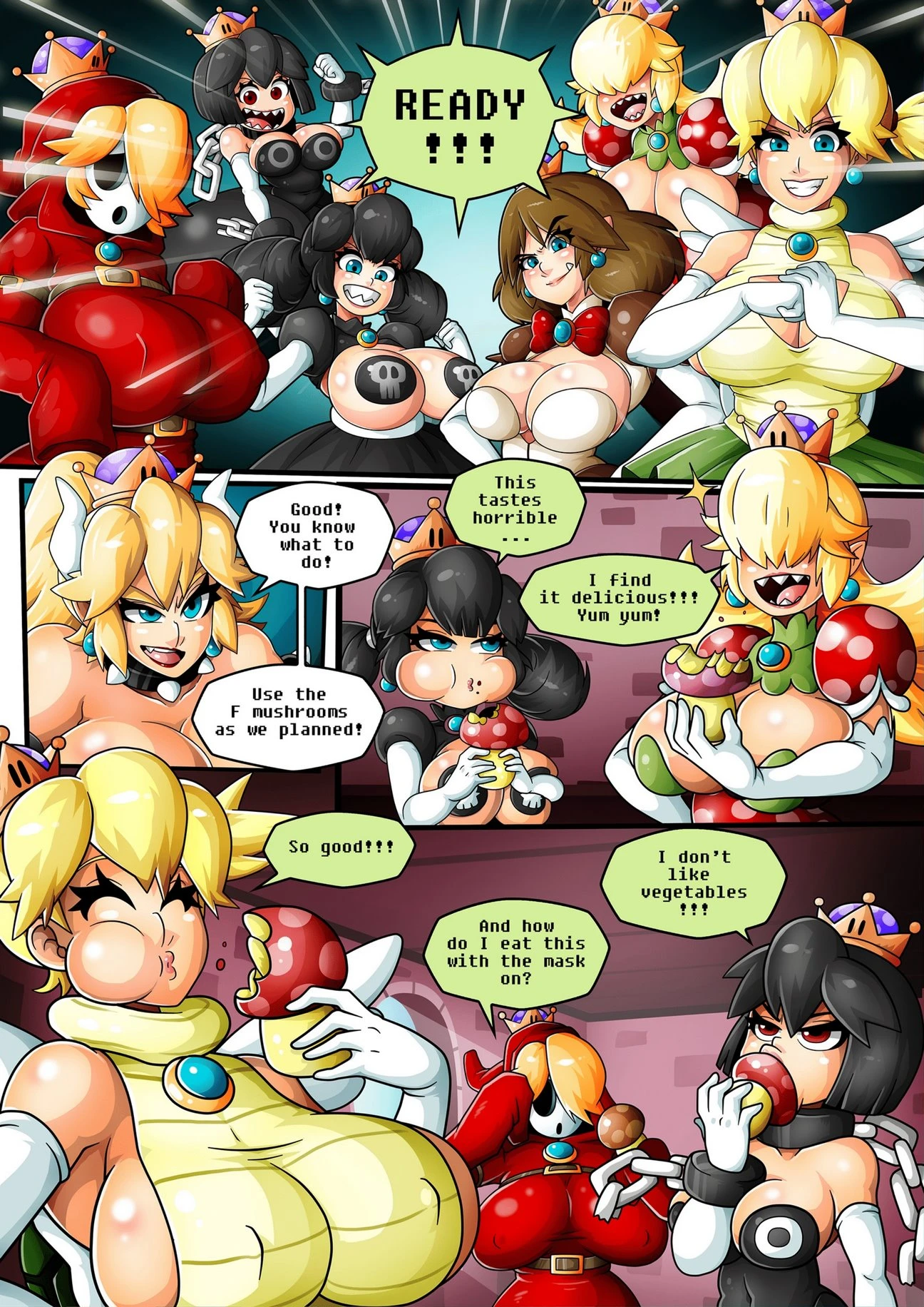 Bowsette 1-3 porn comic picture 26