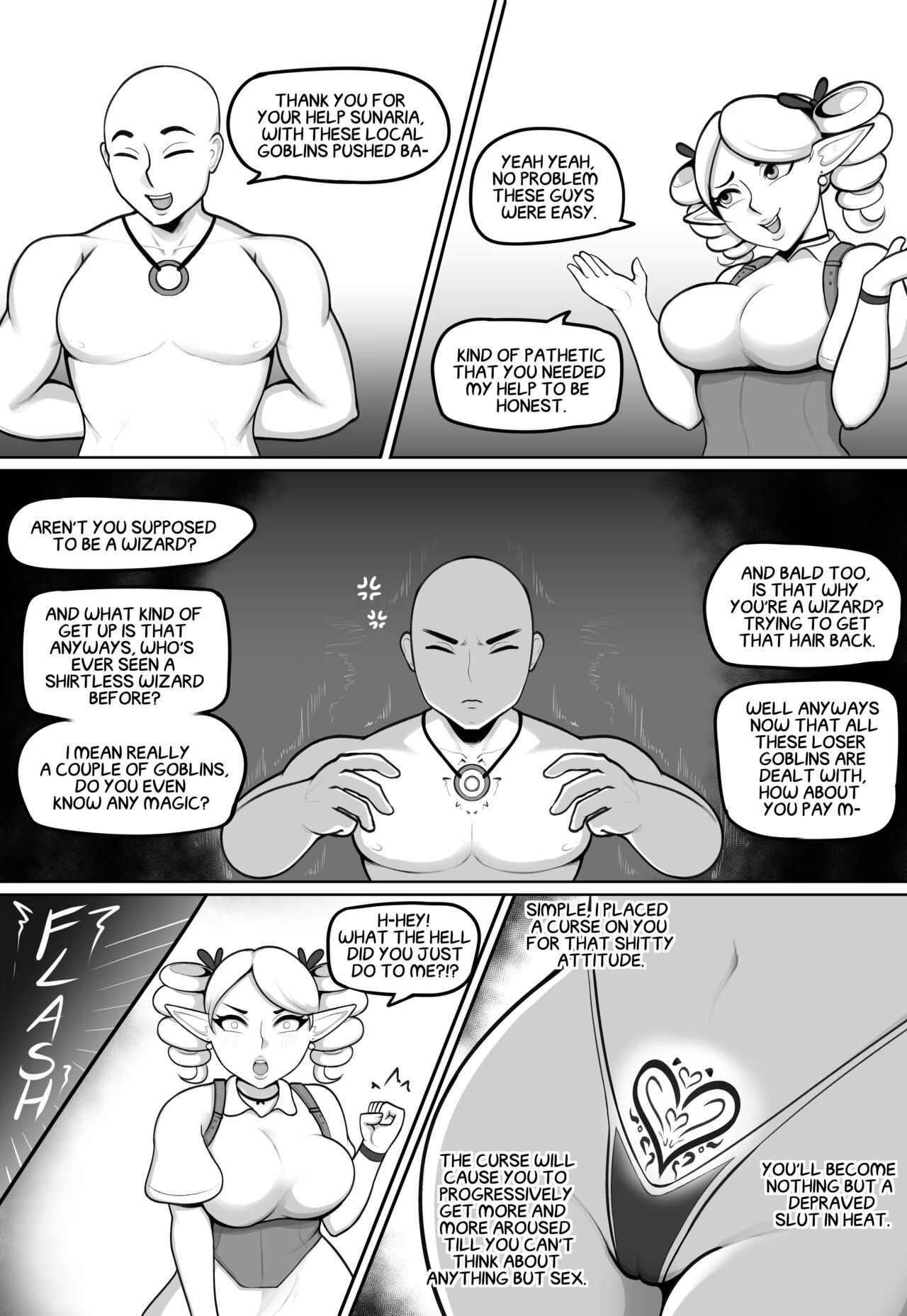 Bratty Elf porn comic picture 2